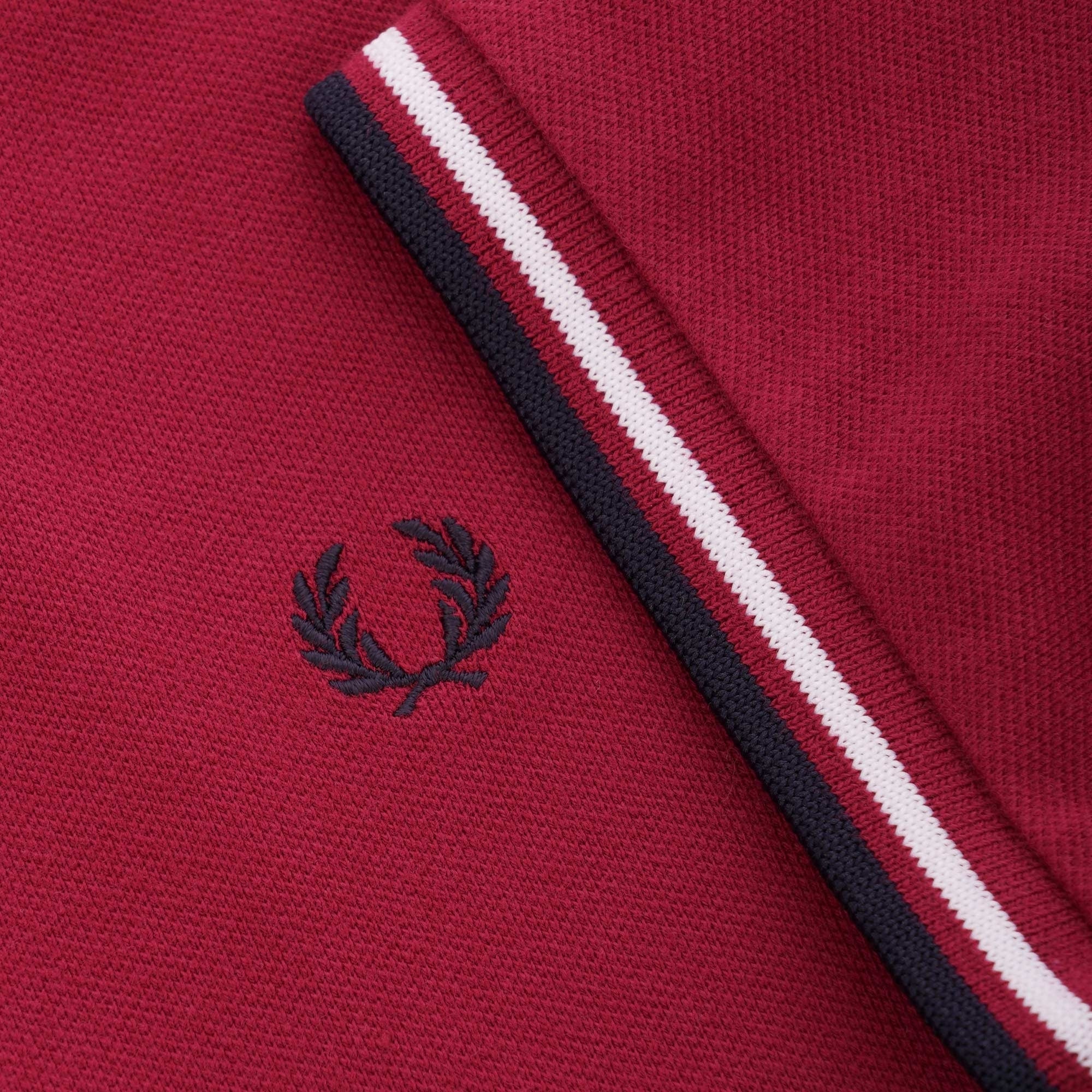 Fred Perry Womens Womens Twin Tip Polo Shirt - Claret