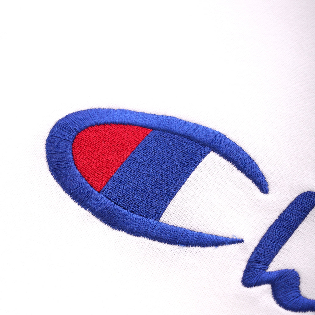 Champion Script Logo Back Crew Neck T-Shirt - White