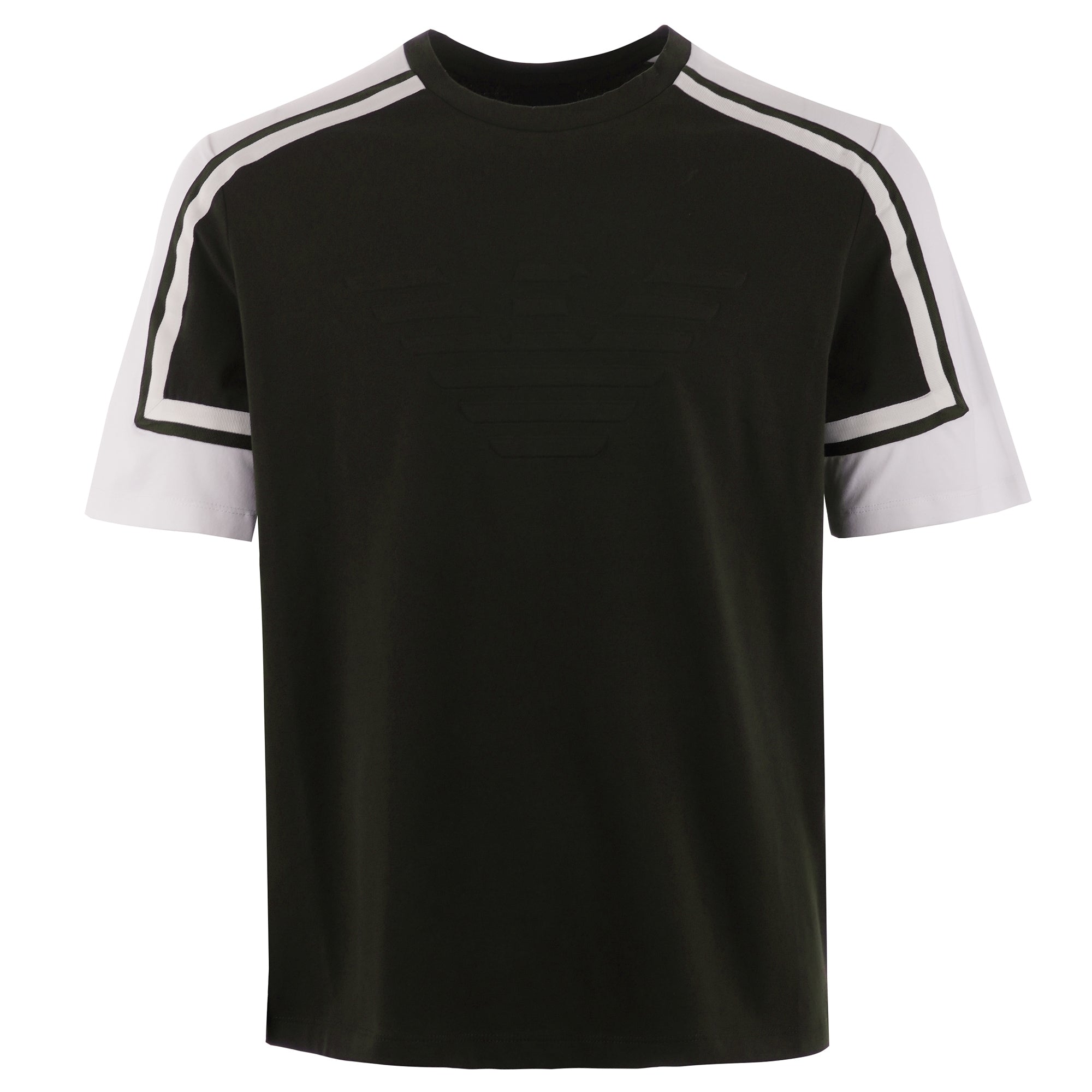 Emporio Armani Logo Print Cotton T-Shirt - Verde Scuro