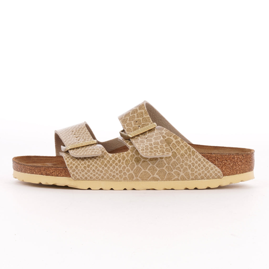 Birkenstock Womens Arizona Sandals - Magic Snake Gold