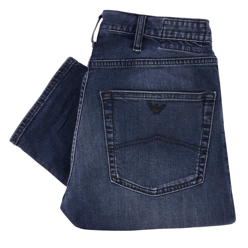 Emporio Armani J45 Comfort Denim - Medium Denim Blue