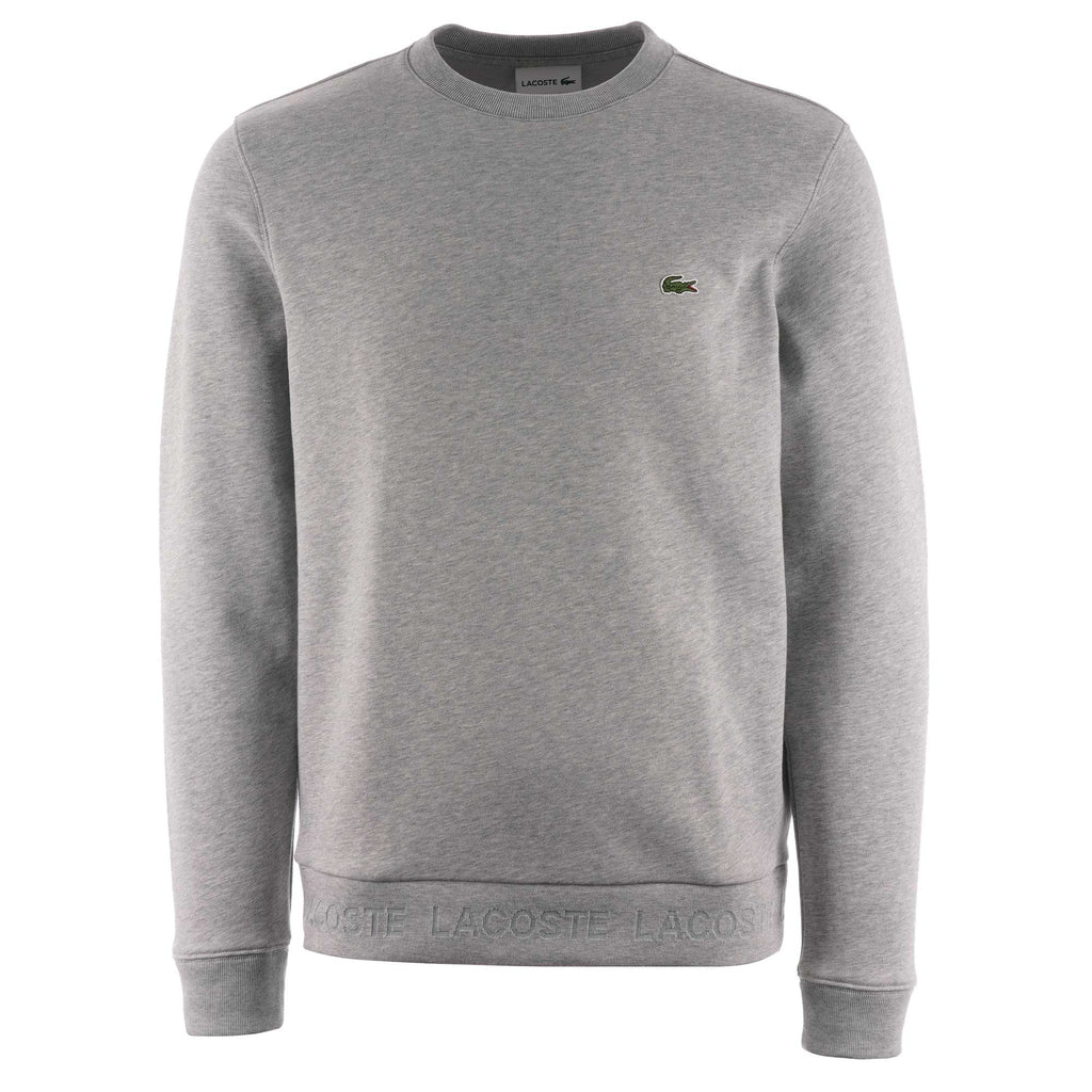 Lacoste Contrast Accents Sweatshirt - Silver Chine