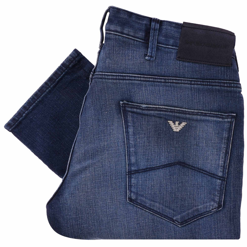 Emporio Armani J06 Comfort Denim Jeans - Dark Denim Blue