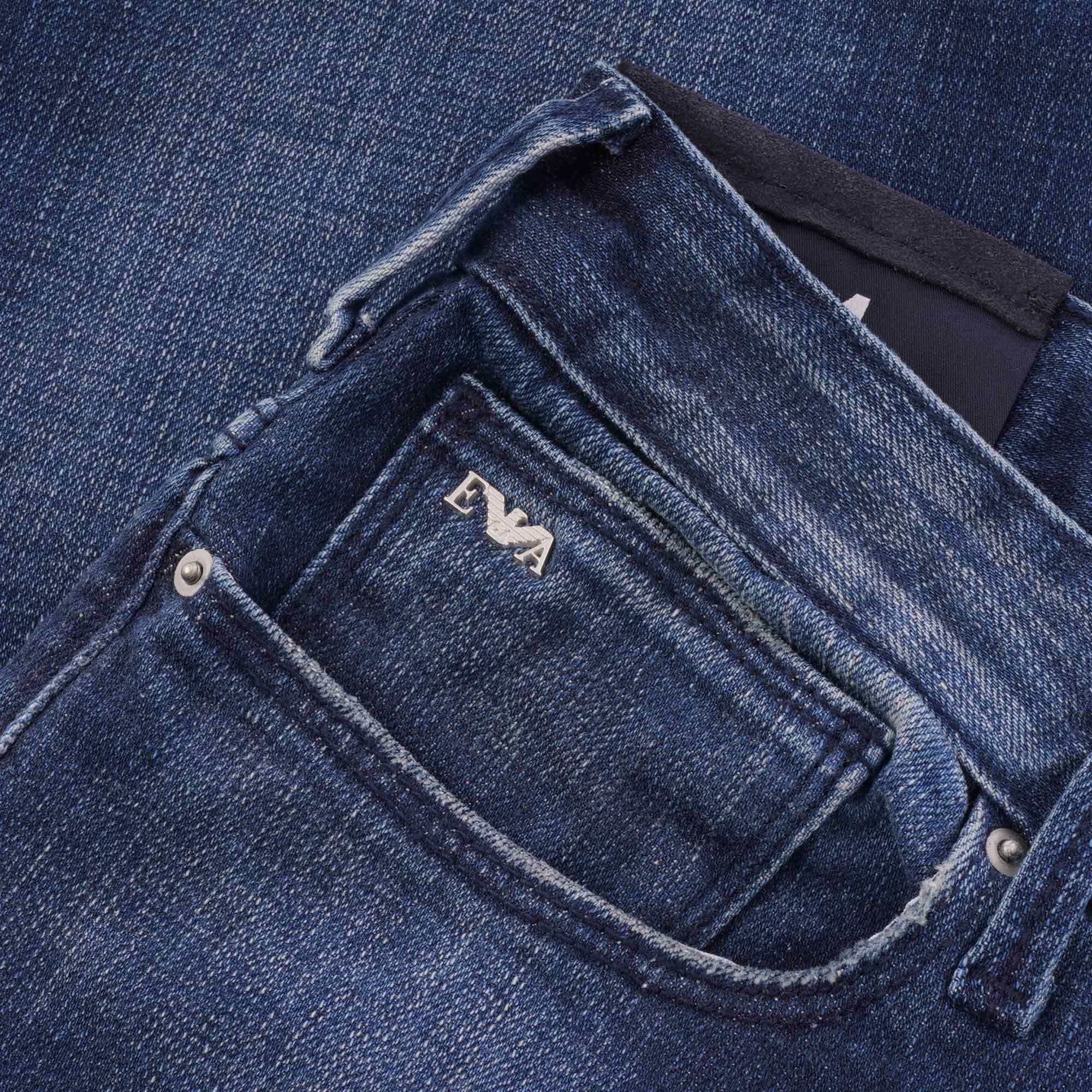 Emporio Armani J06 Comfort Denim Jeans - Dark Denim Blue