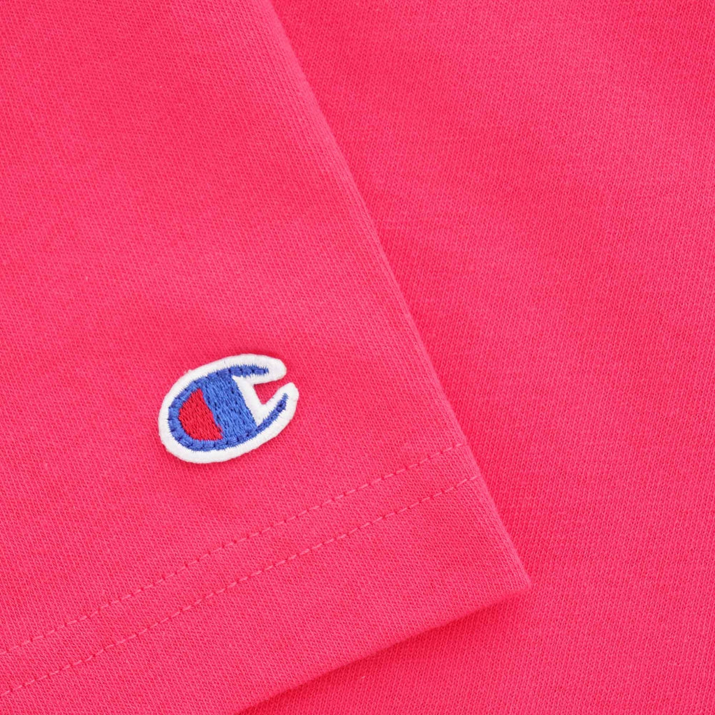 Champion Small Script Logo T-Shirt - Pink