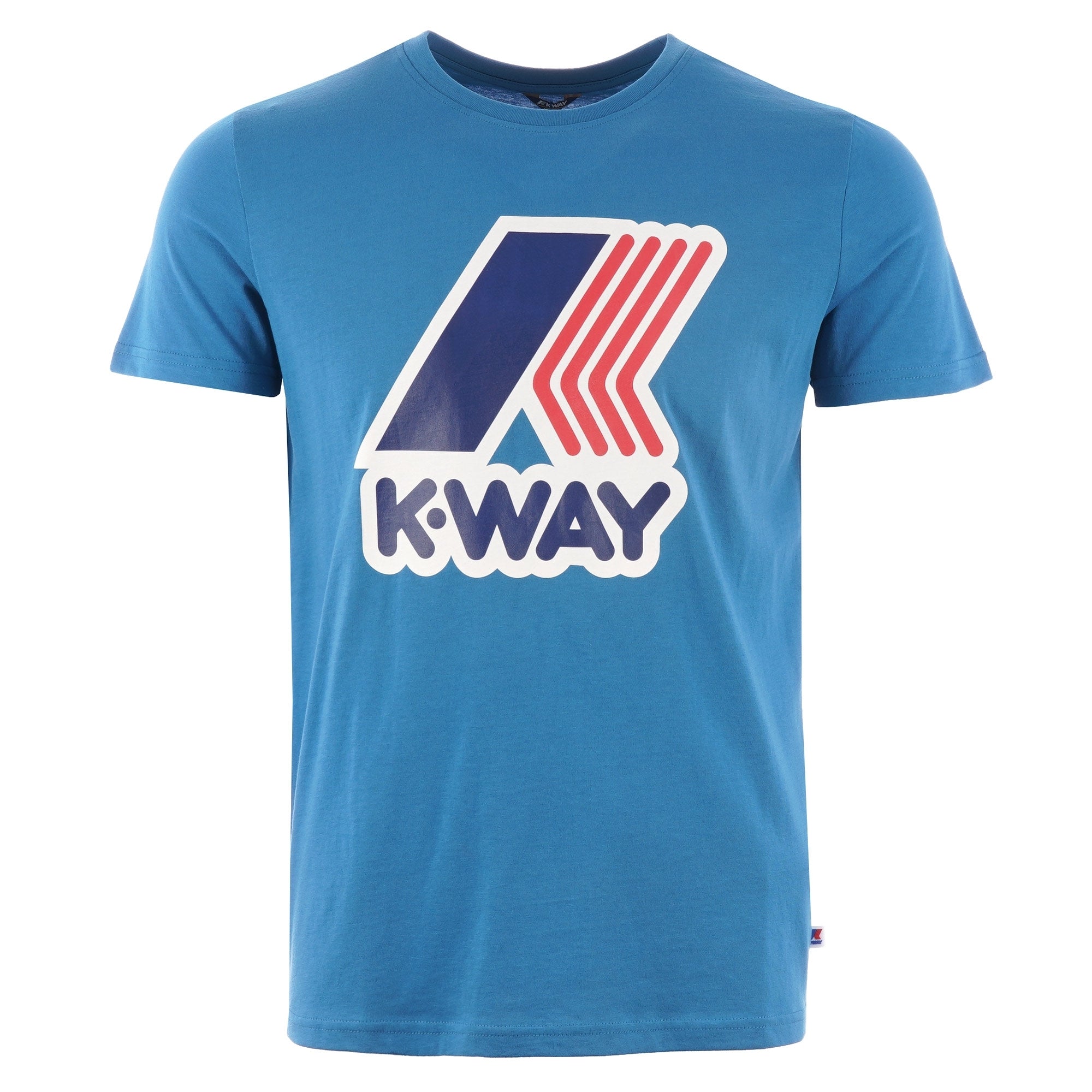 K-Way Pete Macro Logo T-Shirt - Blue