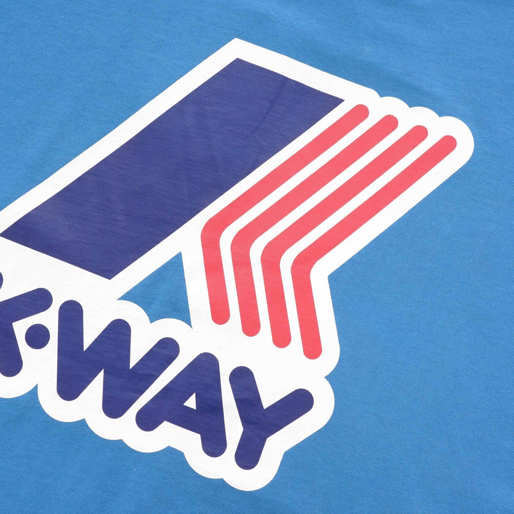 K-Way Pete Macro Logo T-Shirt - Blue
