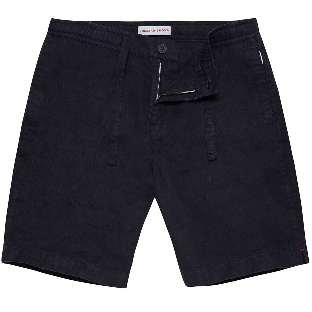 Orlebar Brown Harton Linen Shorts - Navy