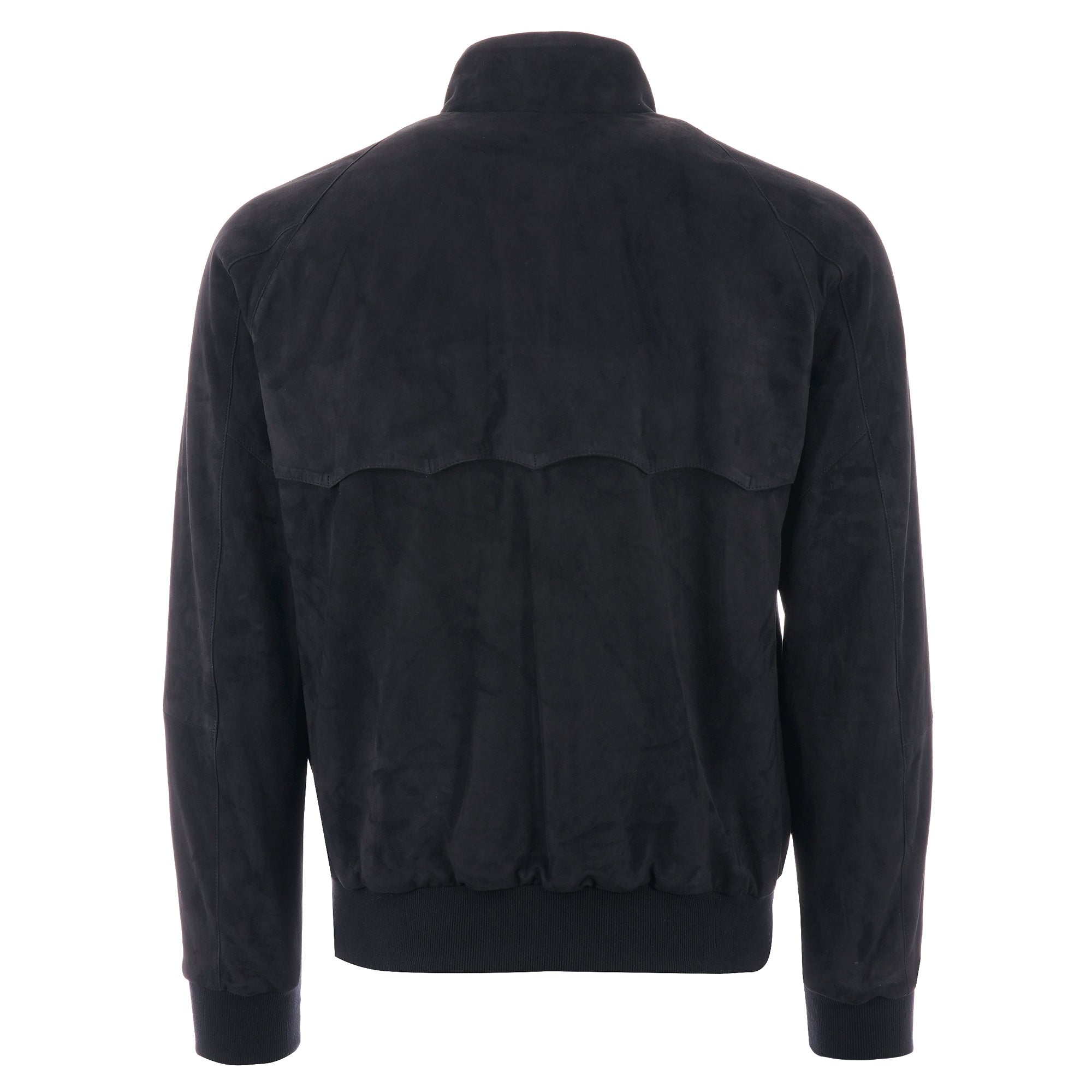 Baracuta G9 Suede Harrington Jacket - Deep Blue