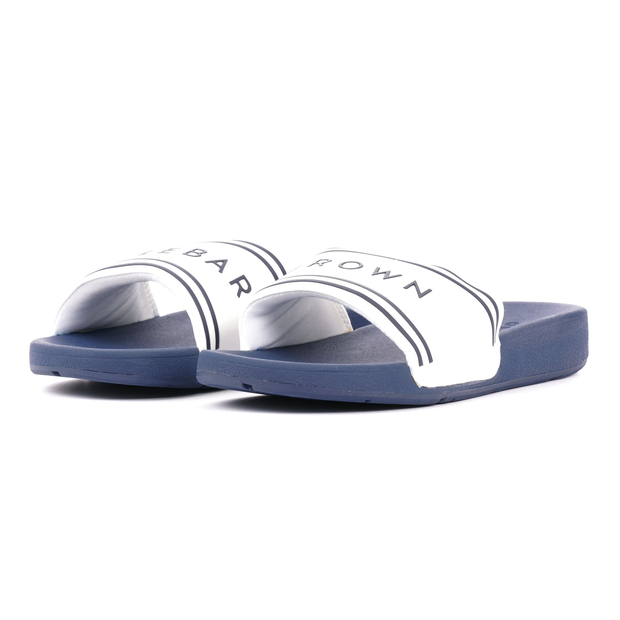 Orlebar Brown Haddon Silders - White & Navy