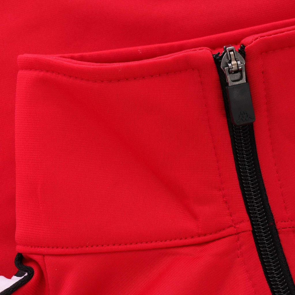 Kappa Banda Anniston Track Top - Red, White & Black