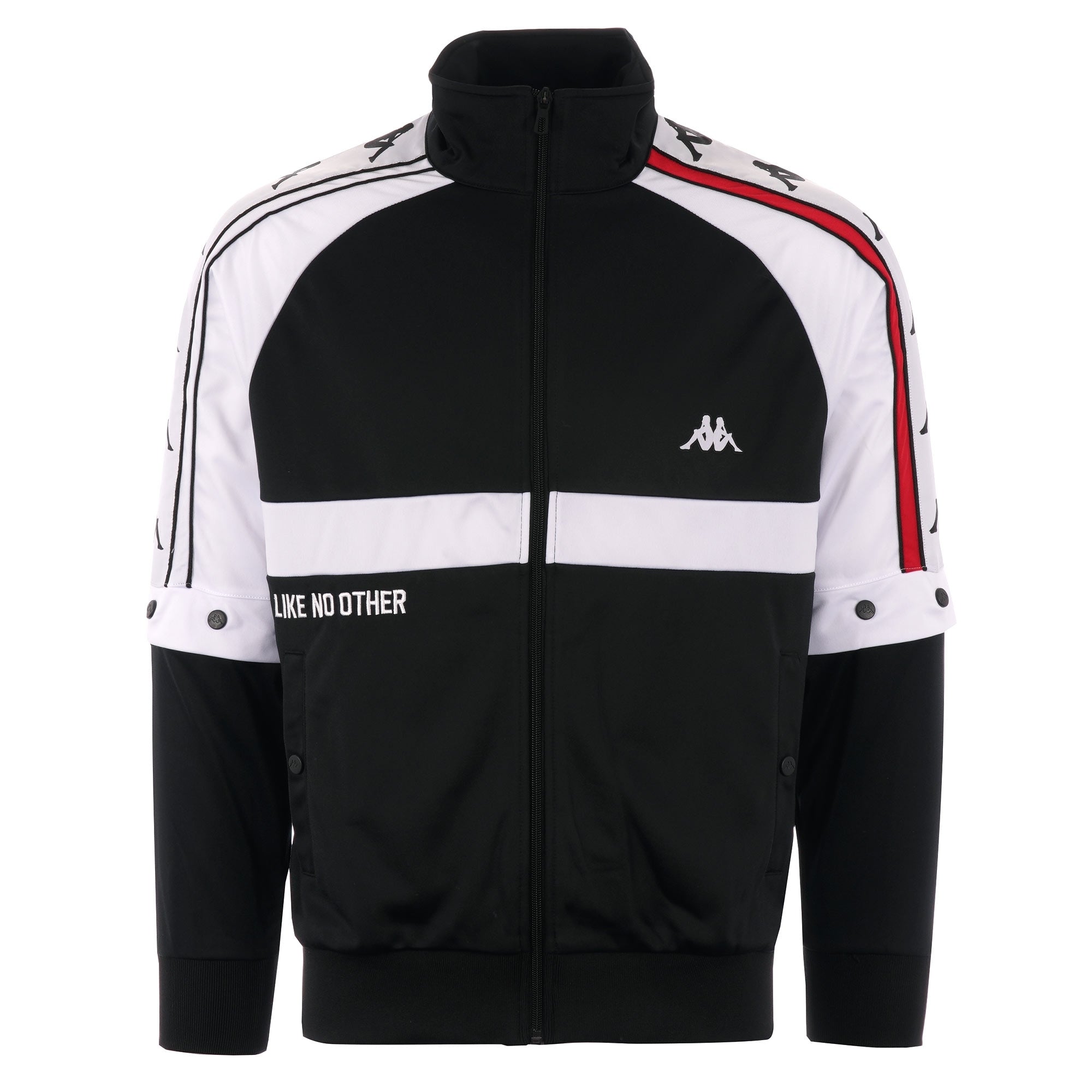 Kappa Bafer Authentic Jacket - Black, Red & White