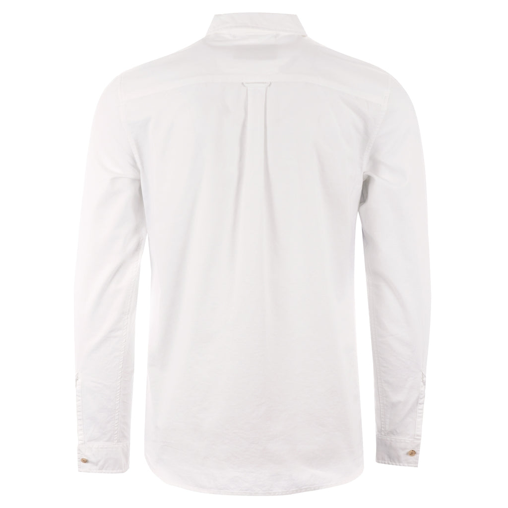 Lacoste Oxford Rugby Shirt - White & Navy