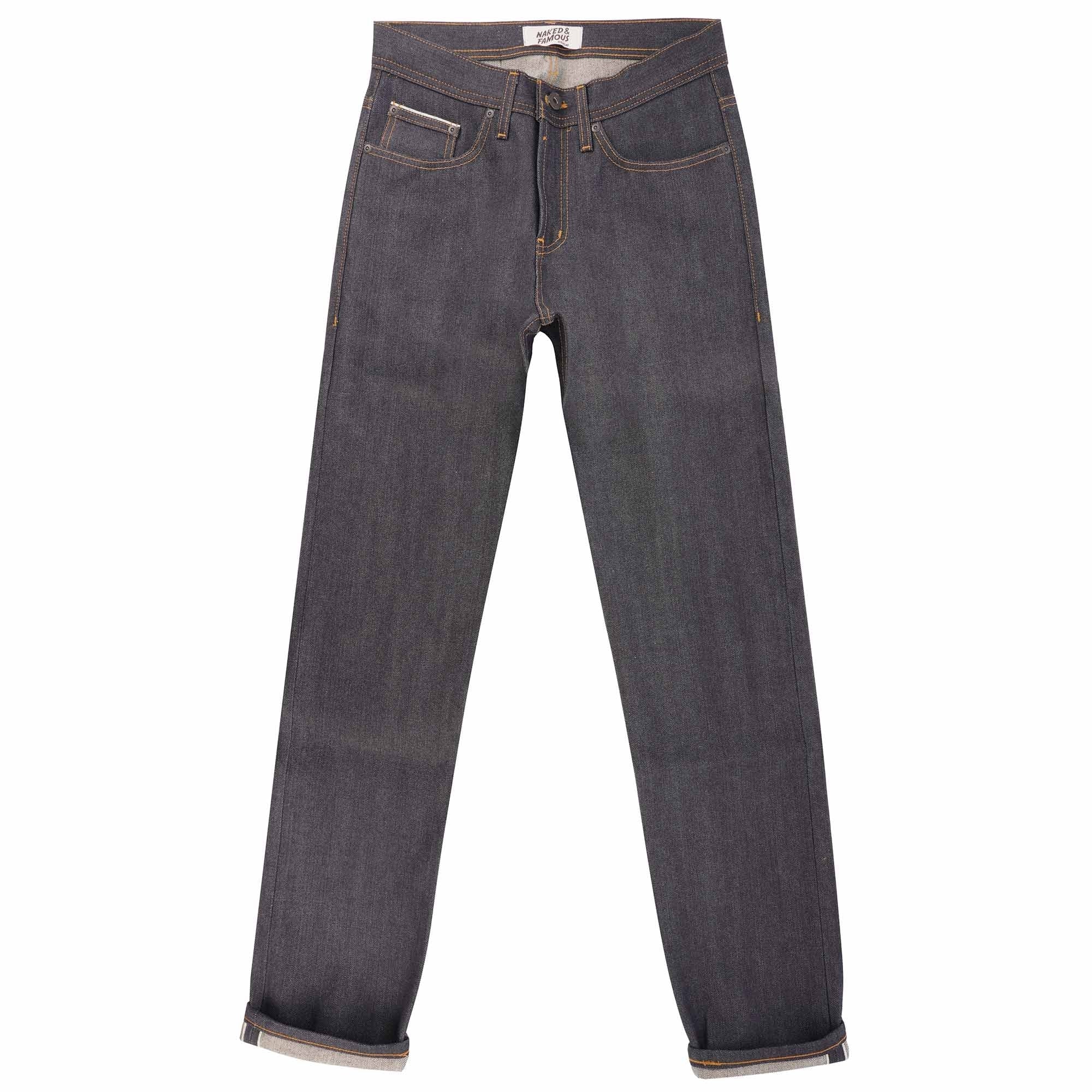 Naked and Famous Denim Weird Guy Guardian Selvedge Denim - Indigo