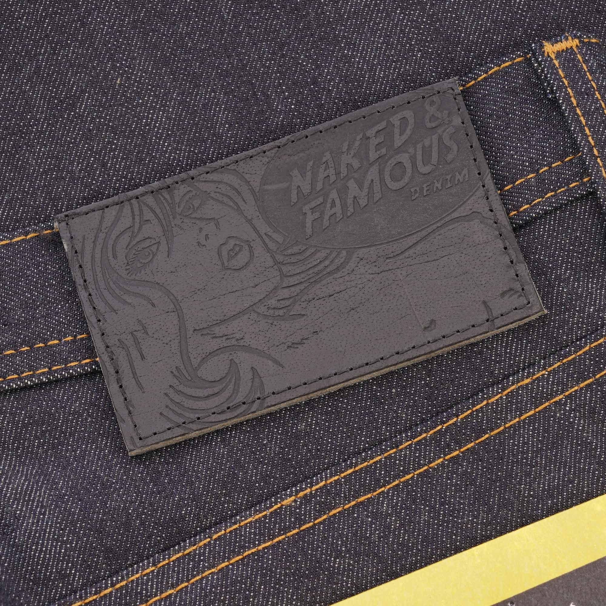 Naked and Famous Denim Weird Guy Guardian Selvedge Denim - Indigo