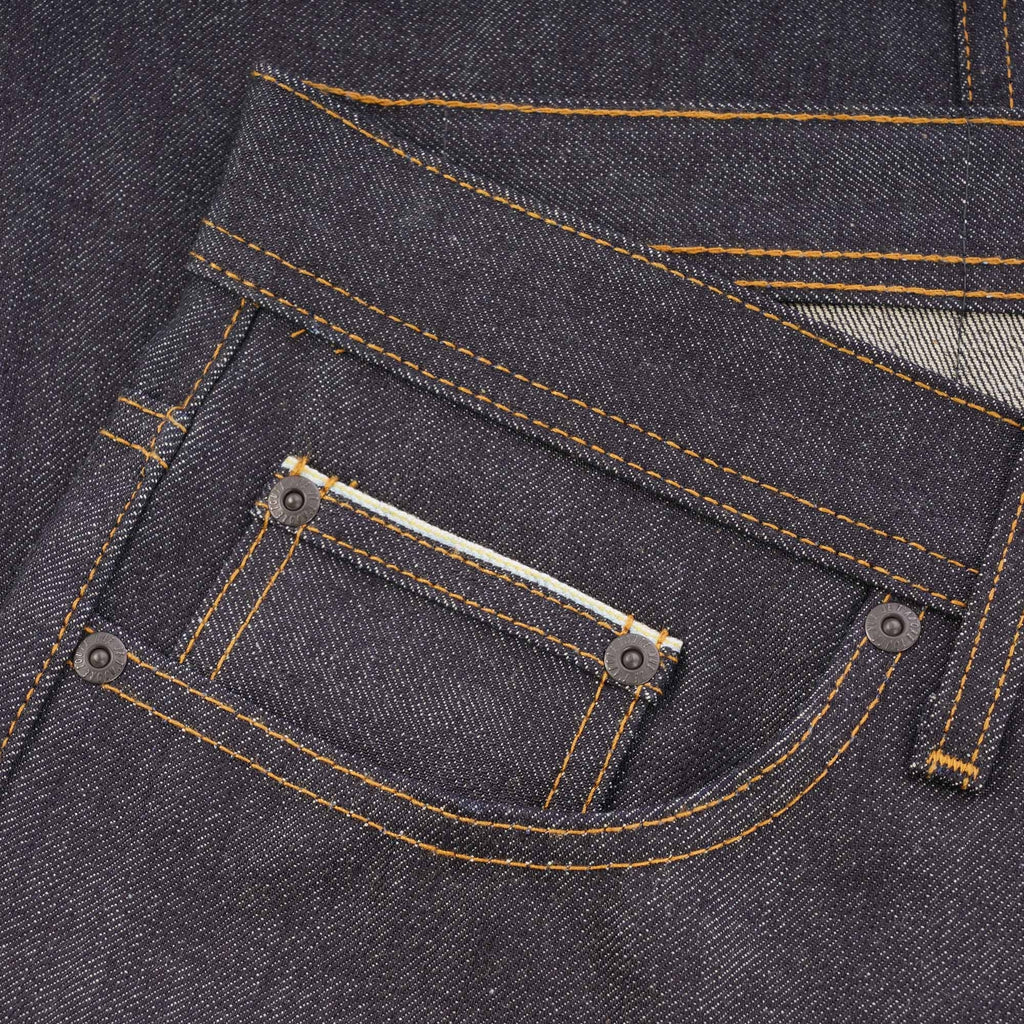 Naked and Famous Denim Weird Guy Guardian Selvedge Denim - Indigo