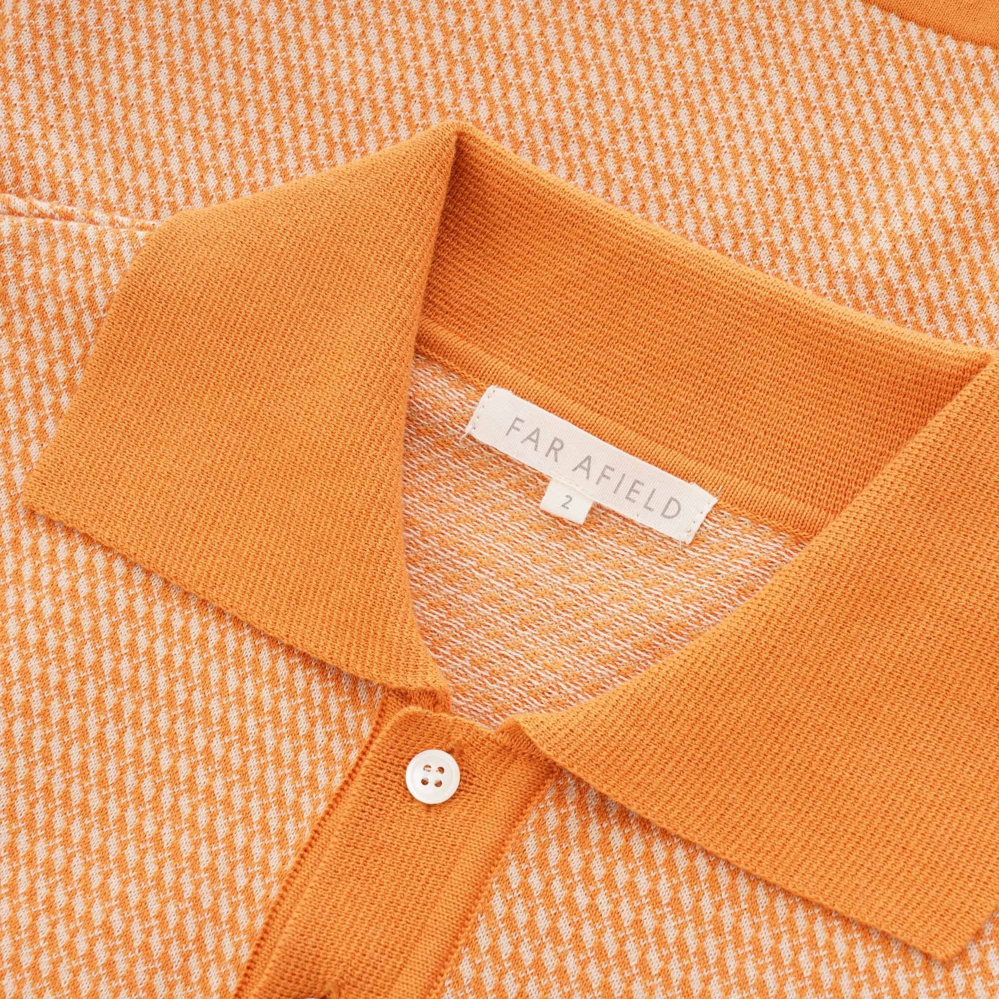 Far Afield Leon Polo Shirt - Nugget & Biscotti