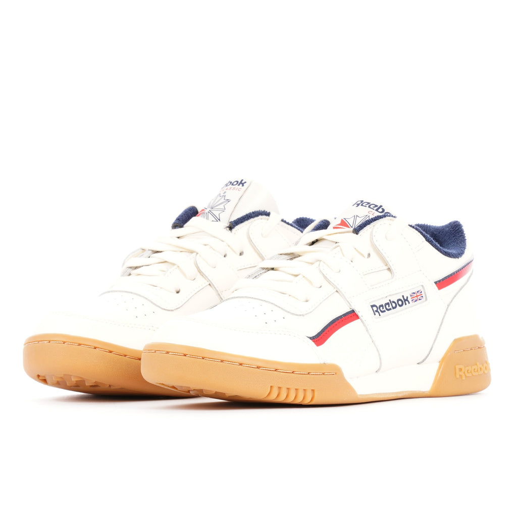 Reebok Workout Plus - Classic White, Navy & Red