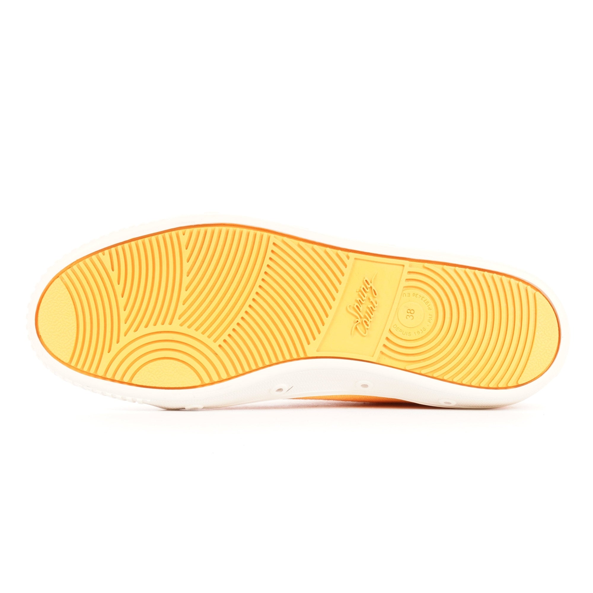 Spring Court Womens G2 Vintage Cotton Canvas Shoes - Orange