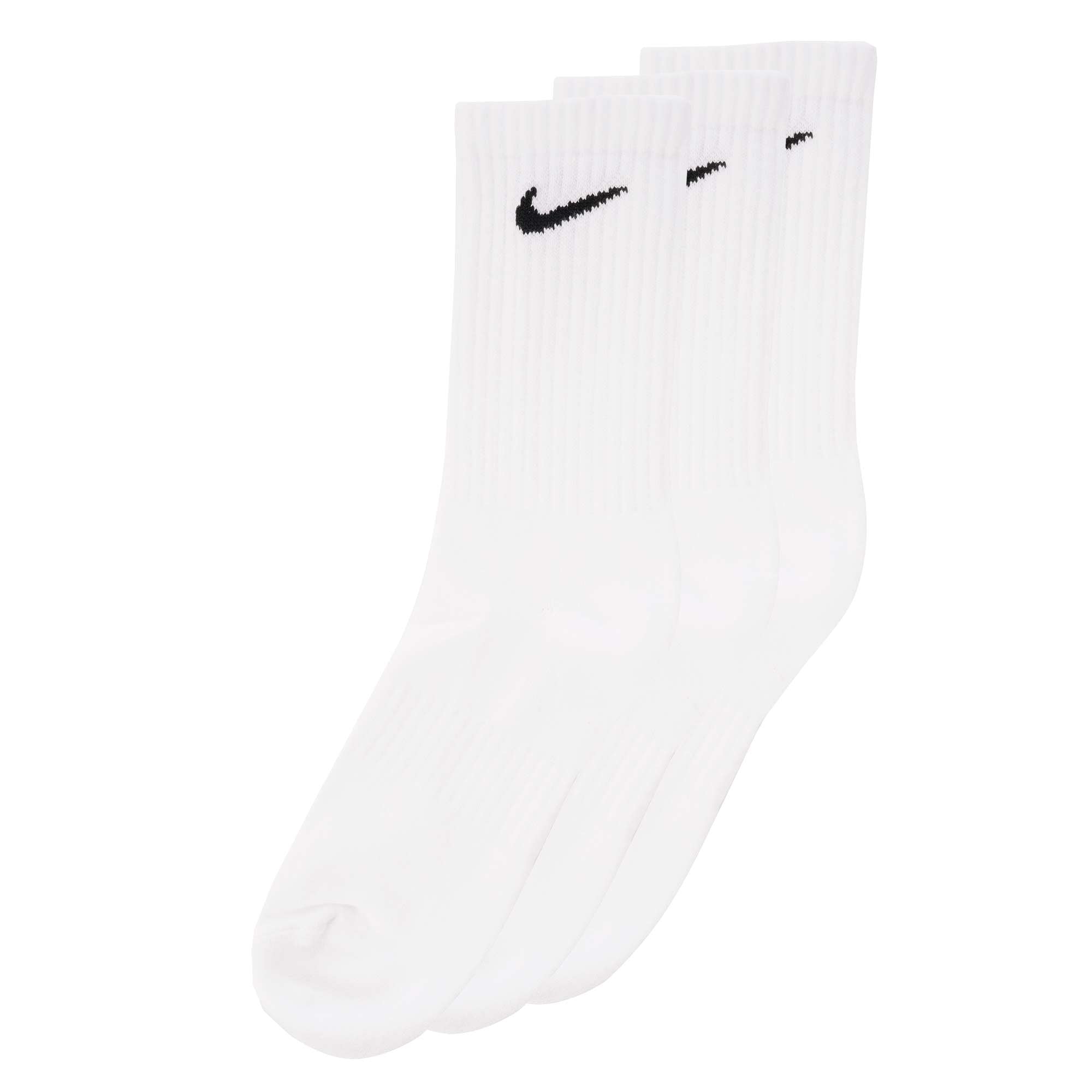Nike White Everyday Crew Socks - 3PK