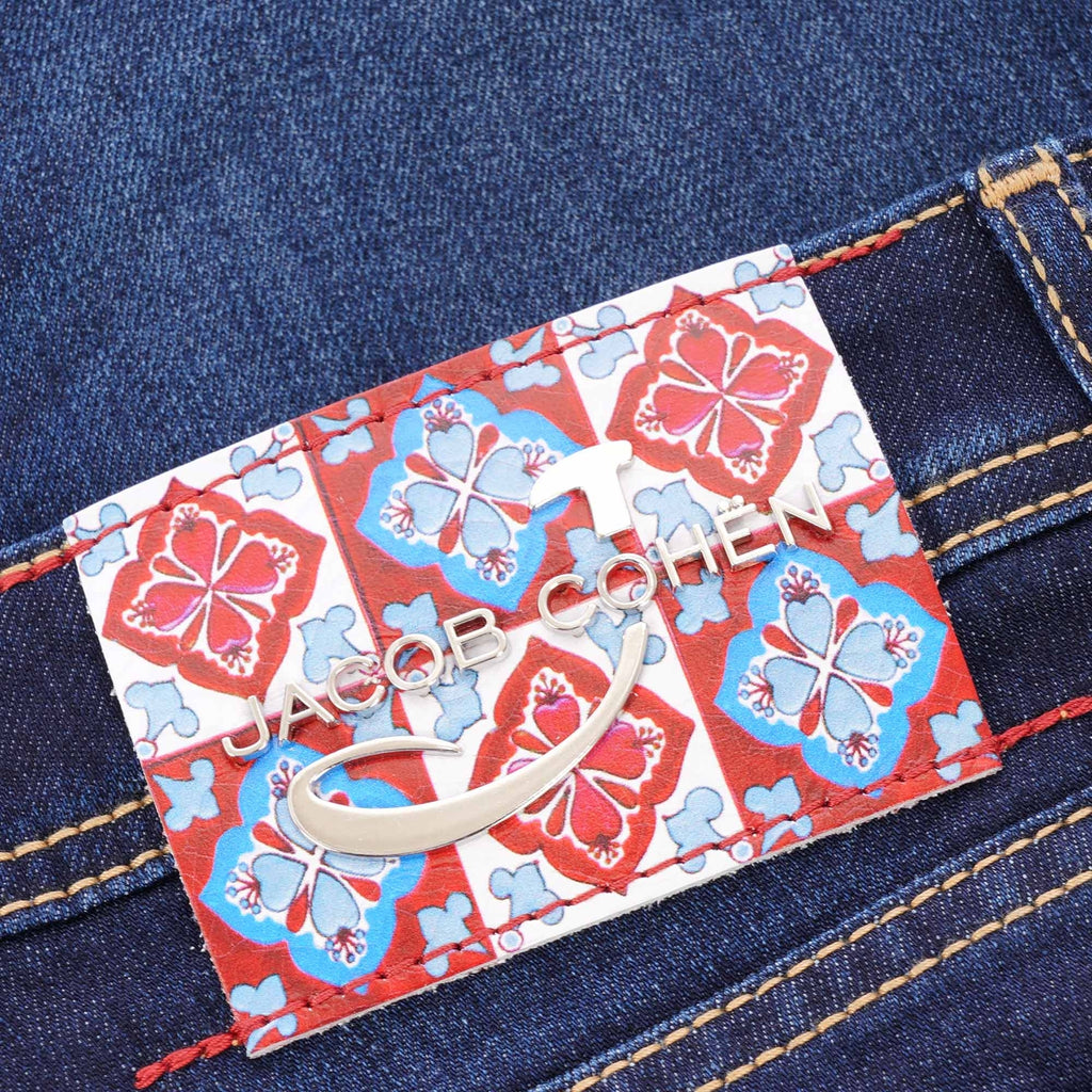 Jacob Cohen Special Edition J688 Turquoise Comfort Jeans - Indigo