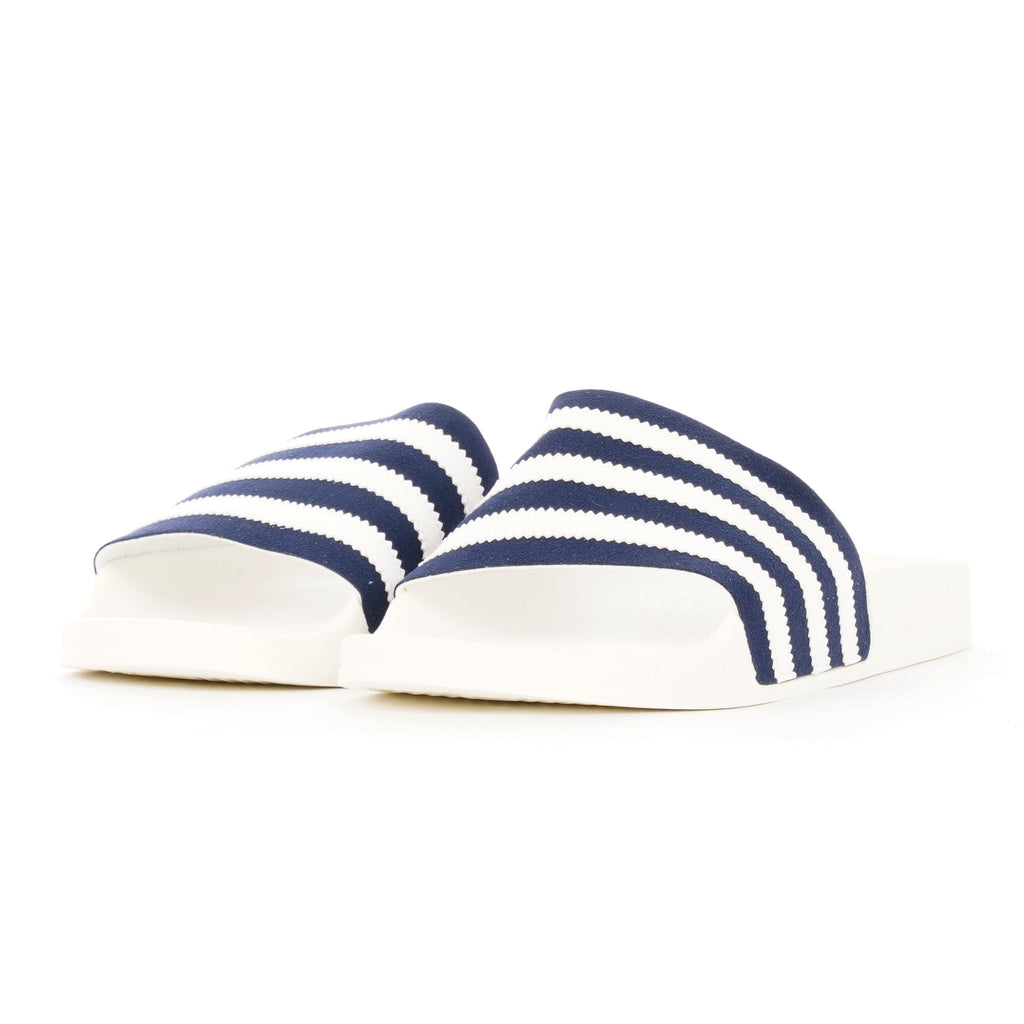 Adidas Originals Adilette Slides - Collegiate Navy, FTW White & Off White