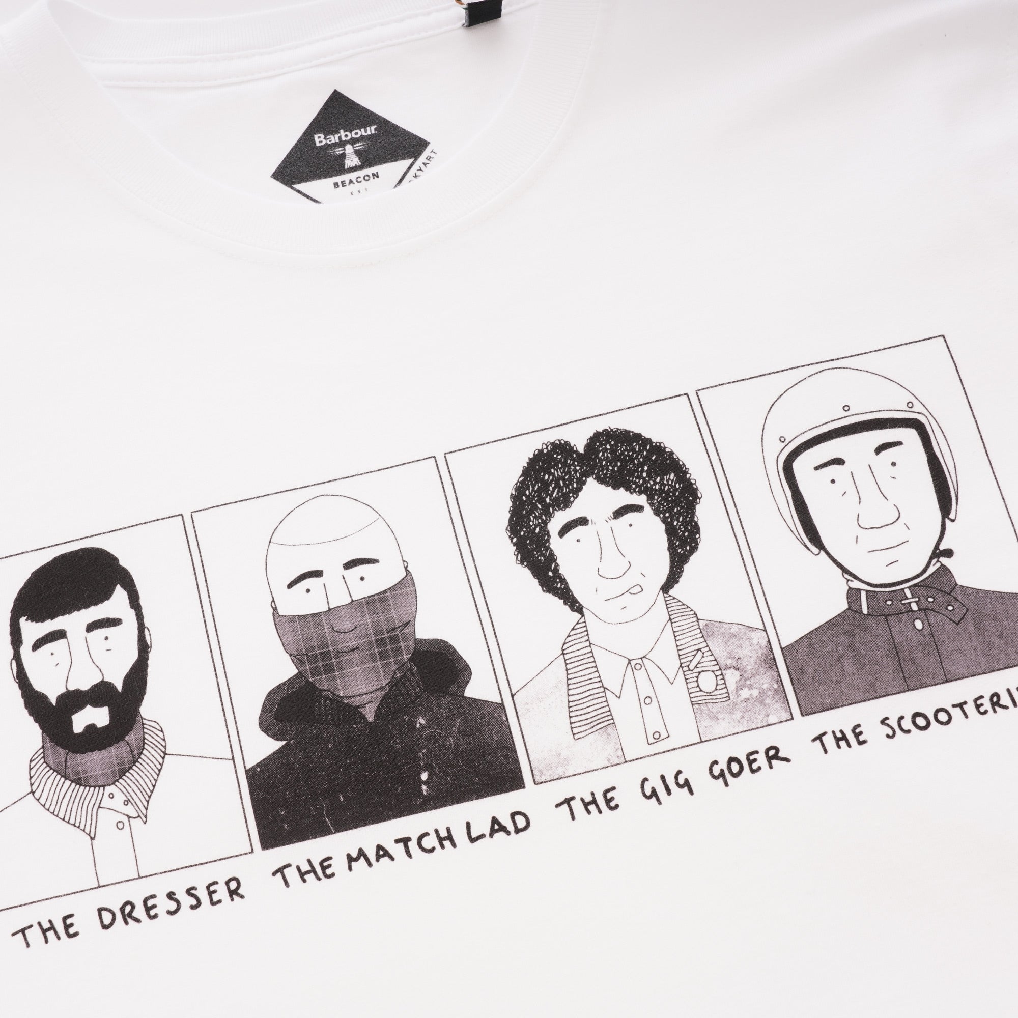 Barbour x Josh Parkin Four Heads T-Shirt - White