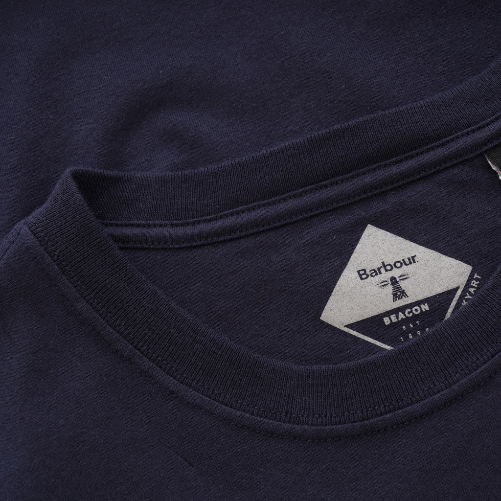 Barbour x Josh Parkin Burst Football T-Shirt - Navy