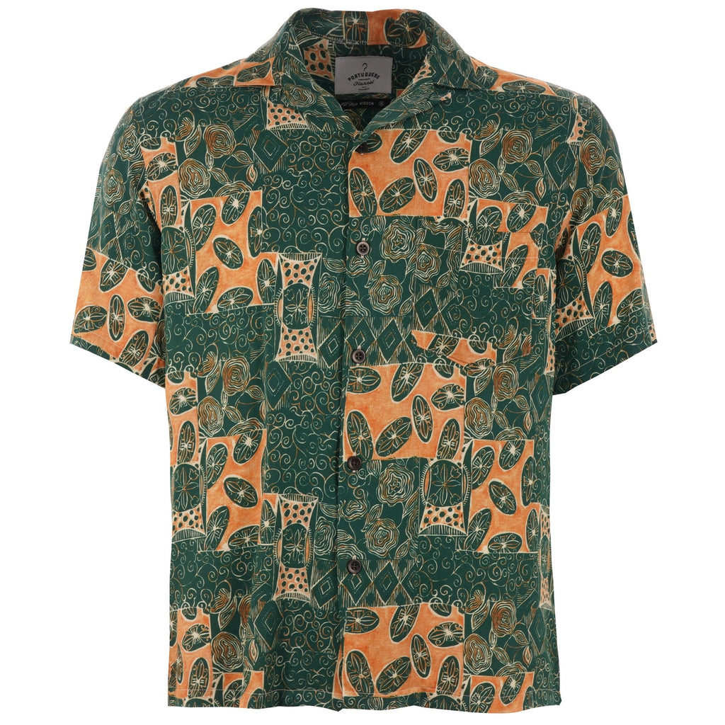 Portuguese Flannel Harlam Vacation Shirt - Green