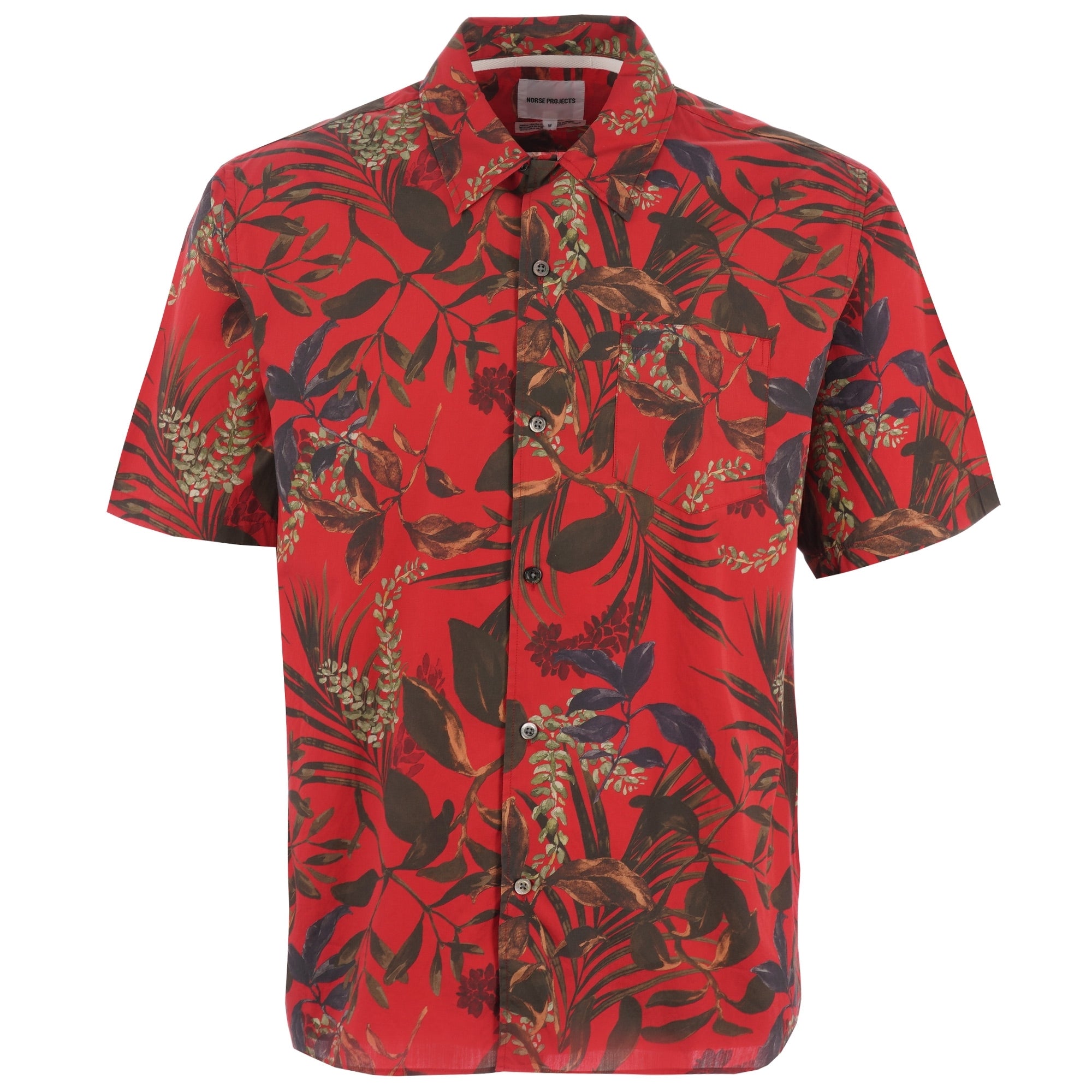 Norse Projects Carsten Print Shirt - Askja Red