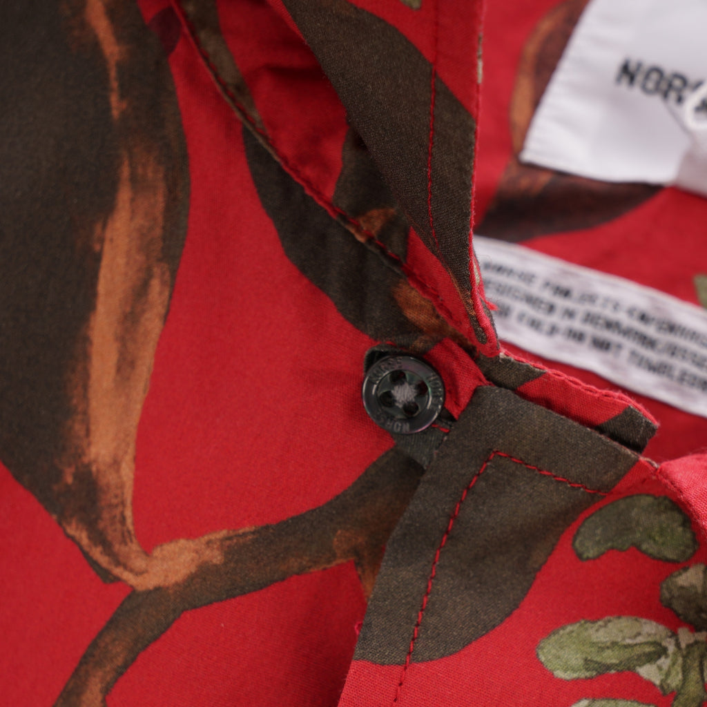 Norse Projects Carsten Print Shirt - Askja Red