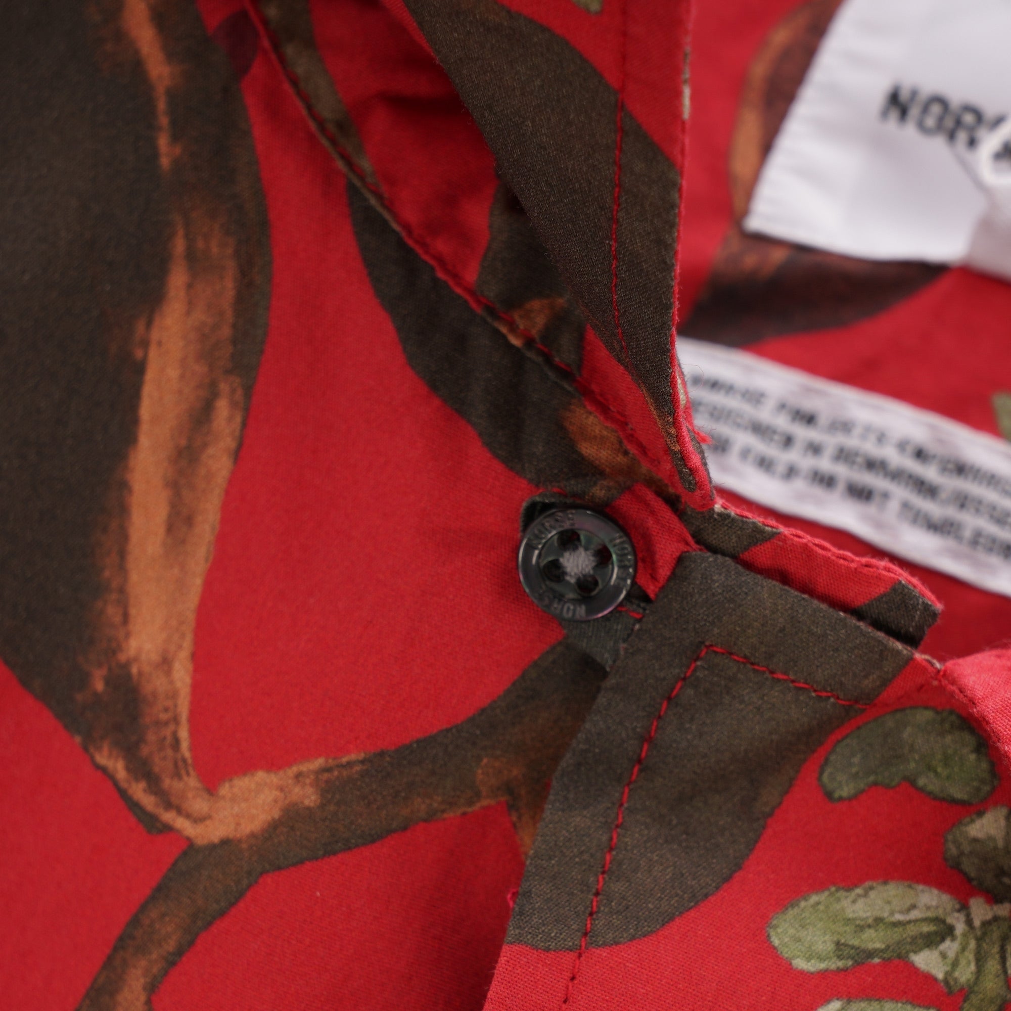 Norse Projects Carsten Print Shirt - Askja Red