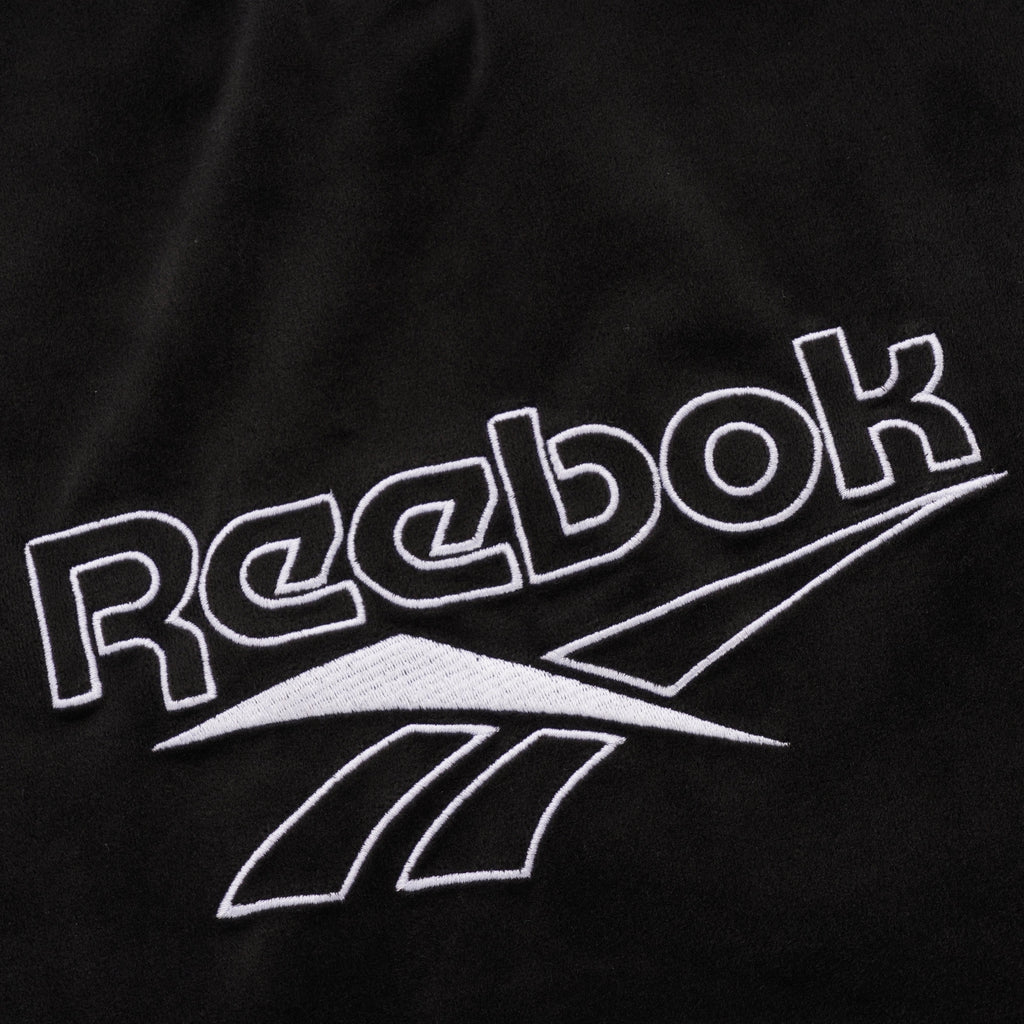 Reebok Vector Velour Half Zip Sweatshirt - Black