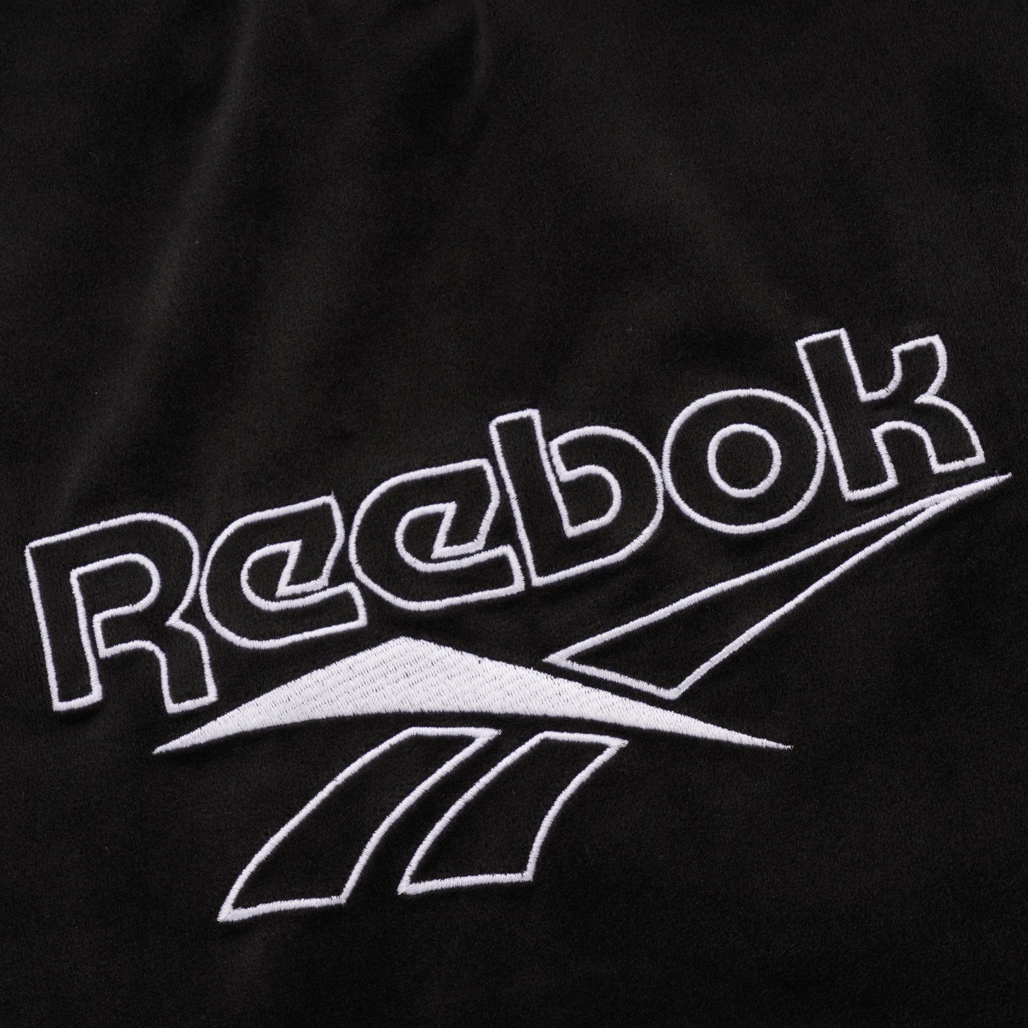 Reebok Vector Velour Half Zip Sweatshirt - Black