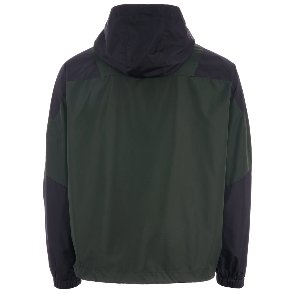 Emporio Armani Colour Block Hooded Anorak - Green & Blue