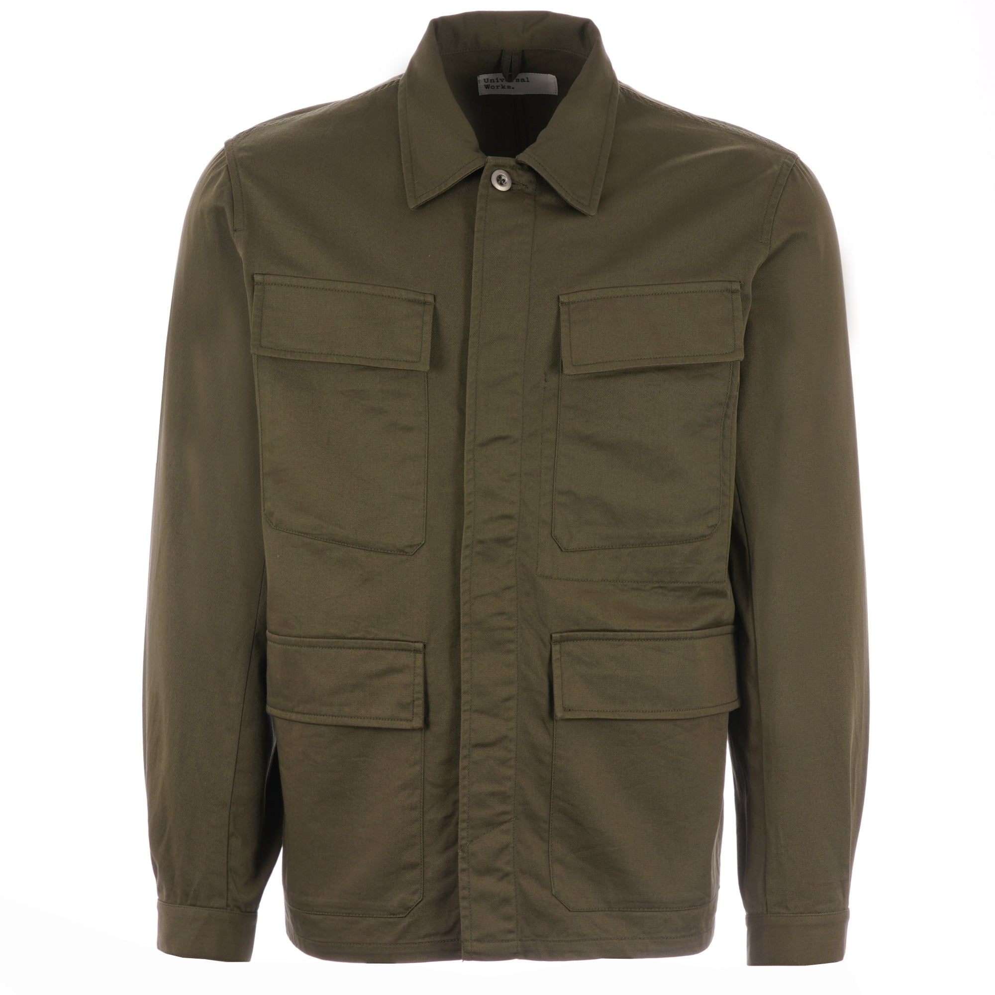 Universal Works MW Fatigue Jacket - Light Olive Twill