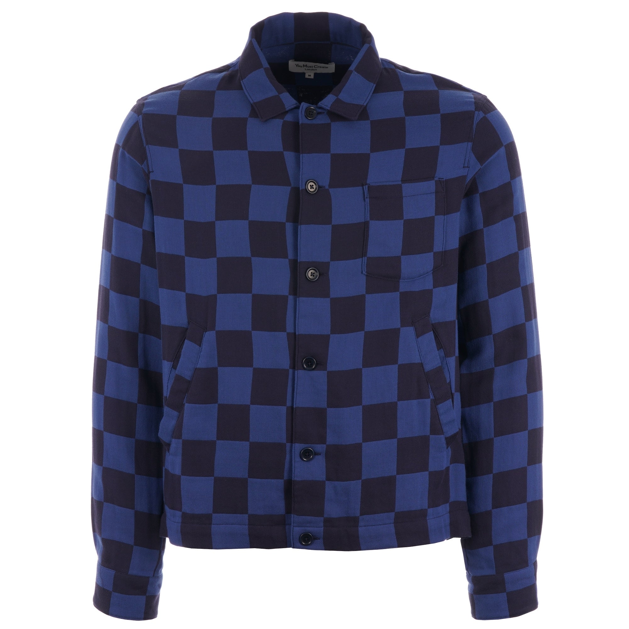 YMC Bowling Over Shirt Jacket  - Navy & Blue