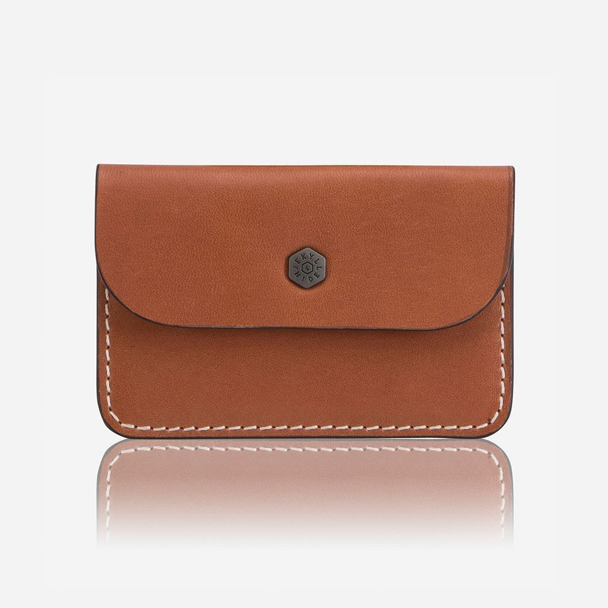 Jekyll & Hide Roma Slim Coin & Card Pouch - Tan