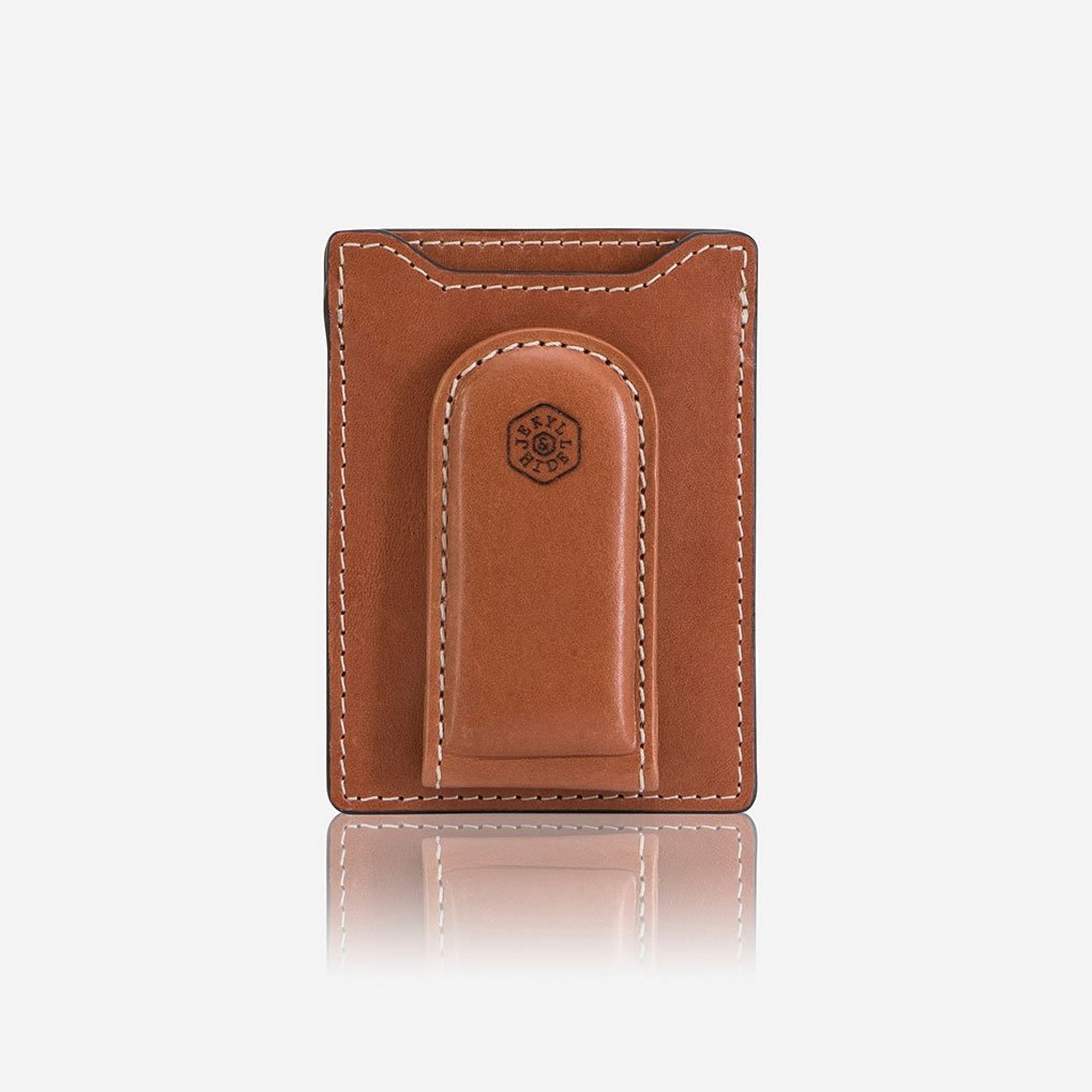 Jekyll & Hide Roma Card Holder With Money Clip - Tan