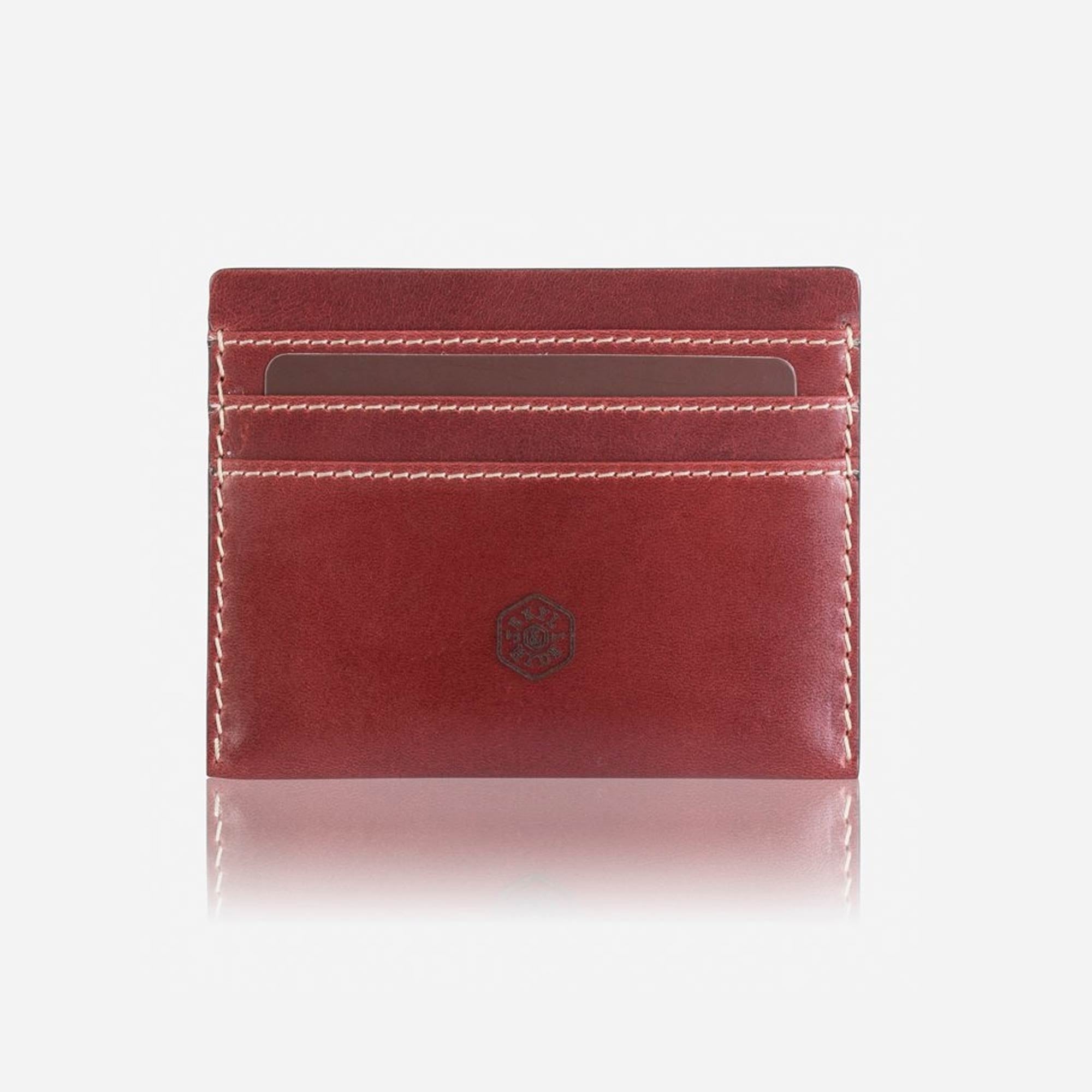 Jekyll & Hide Texas Compact Card Holder - Red