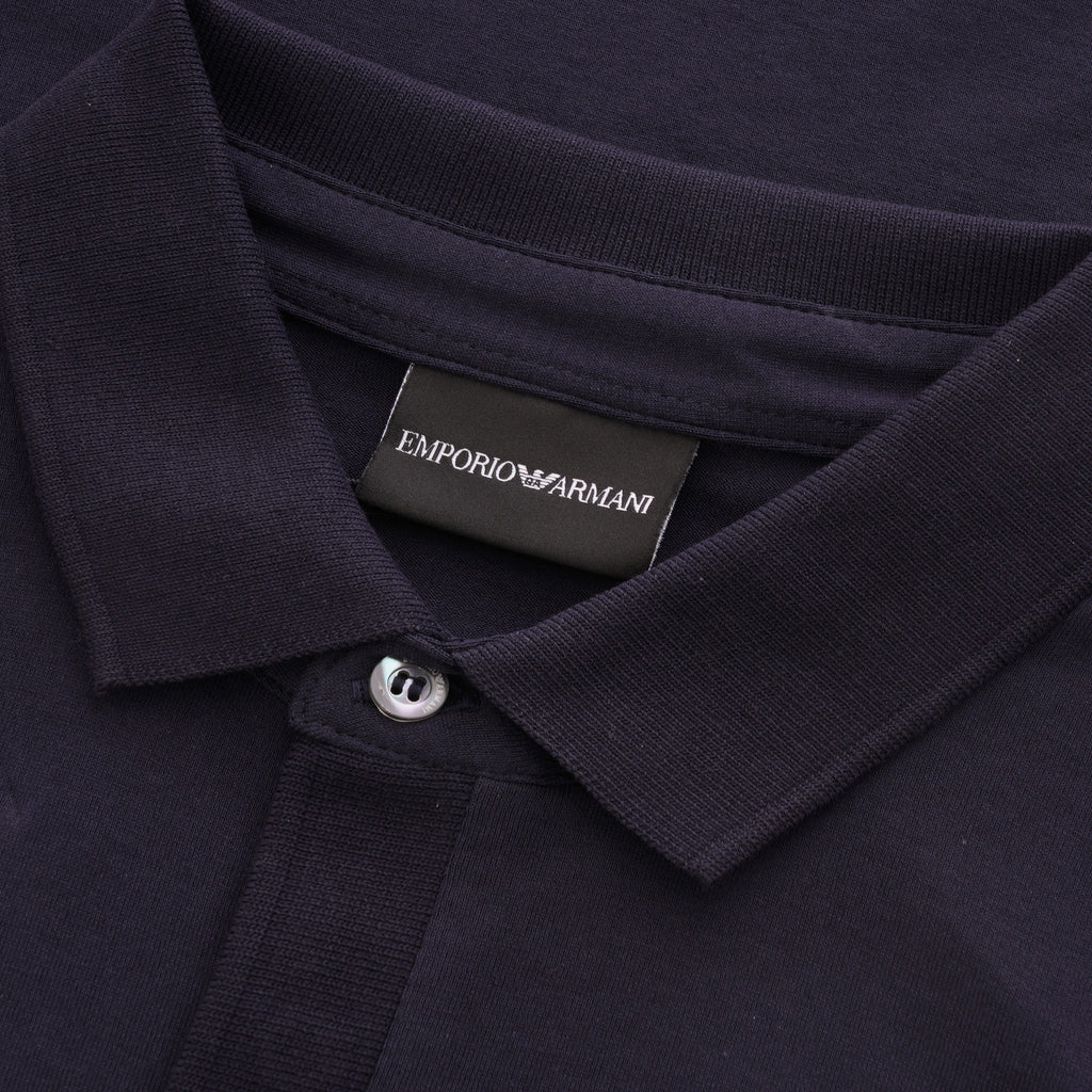 Emporio Armani Manga Bear Patch Polo Shirt - Navy