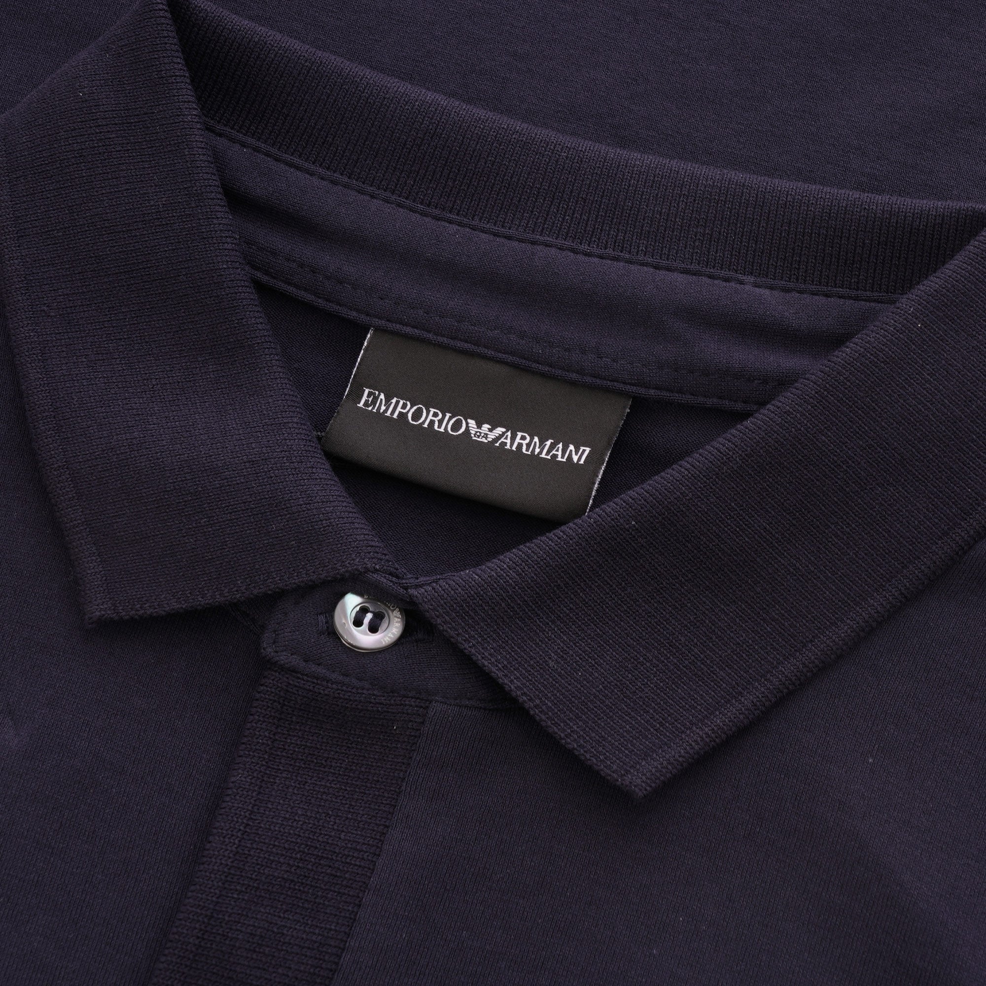 Emporio Armani Manga Bear Patch Polo Shirt - Navy