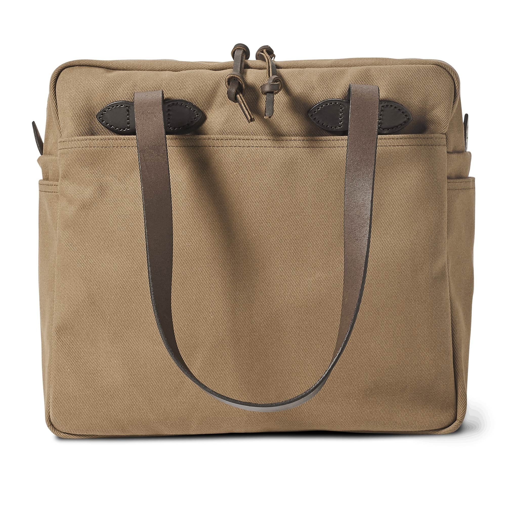Filson Rugged Twill Tote Bag With Zipper - Sepia