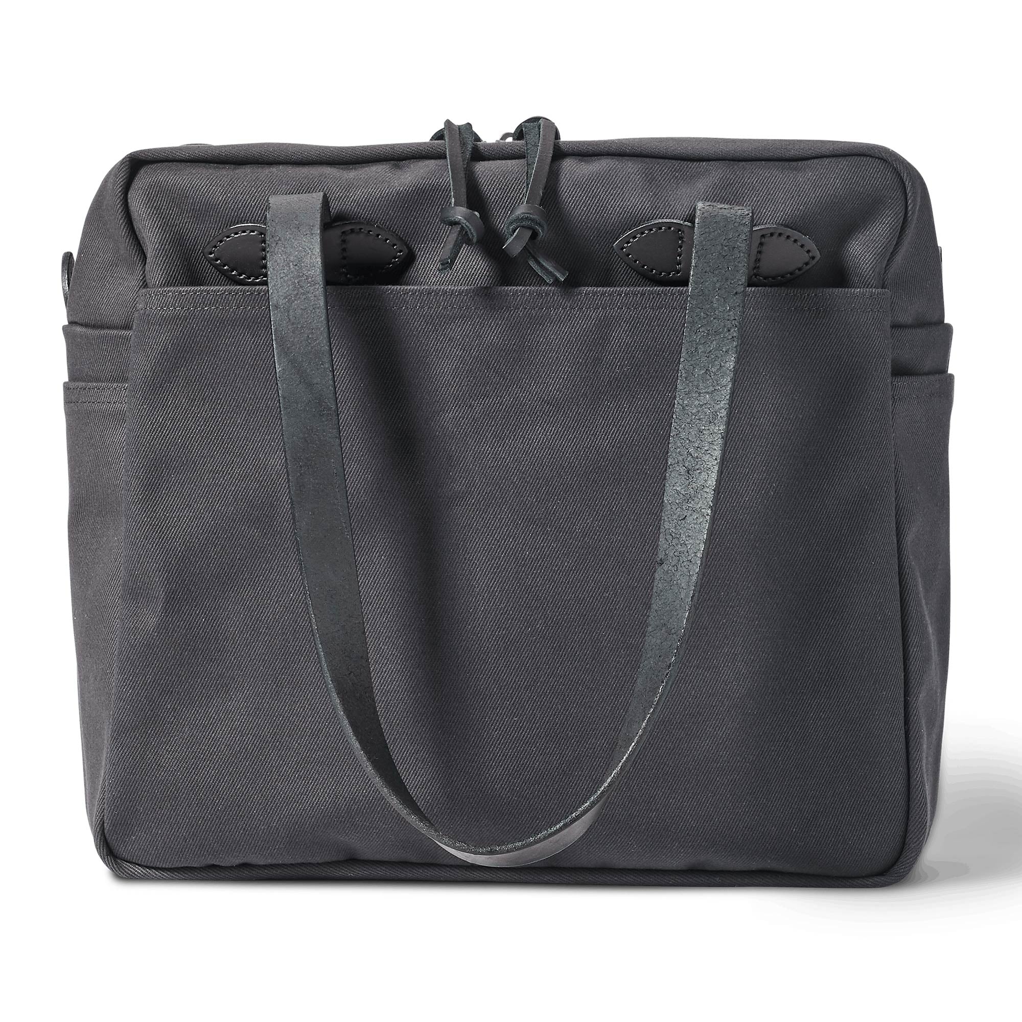Filson Rugged Twill Tote Bag With Zipper - Cinder