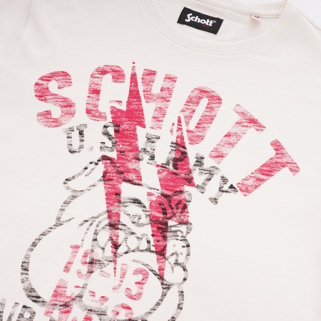 Schott NYC Original Drawing T-Shirt - White
