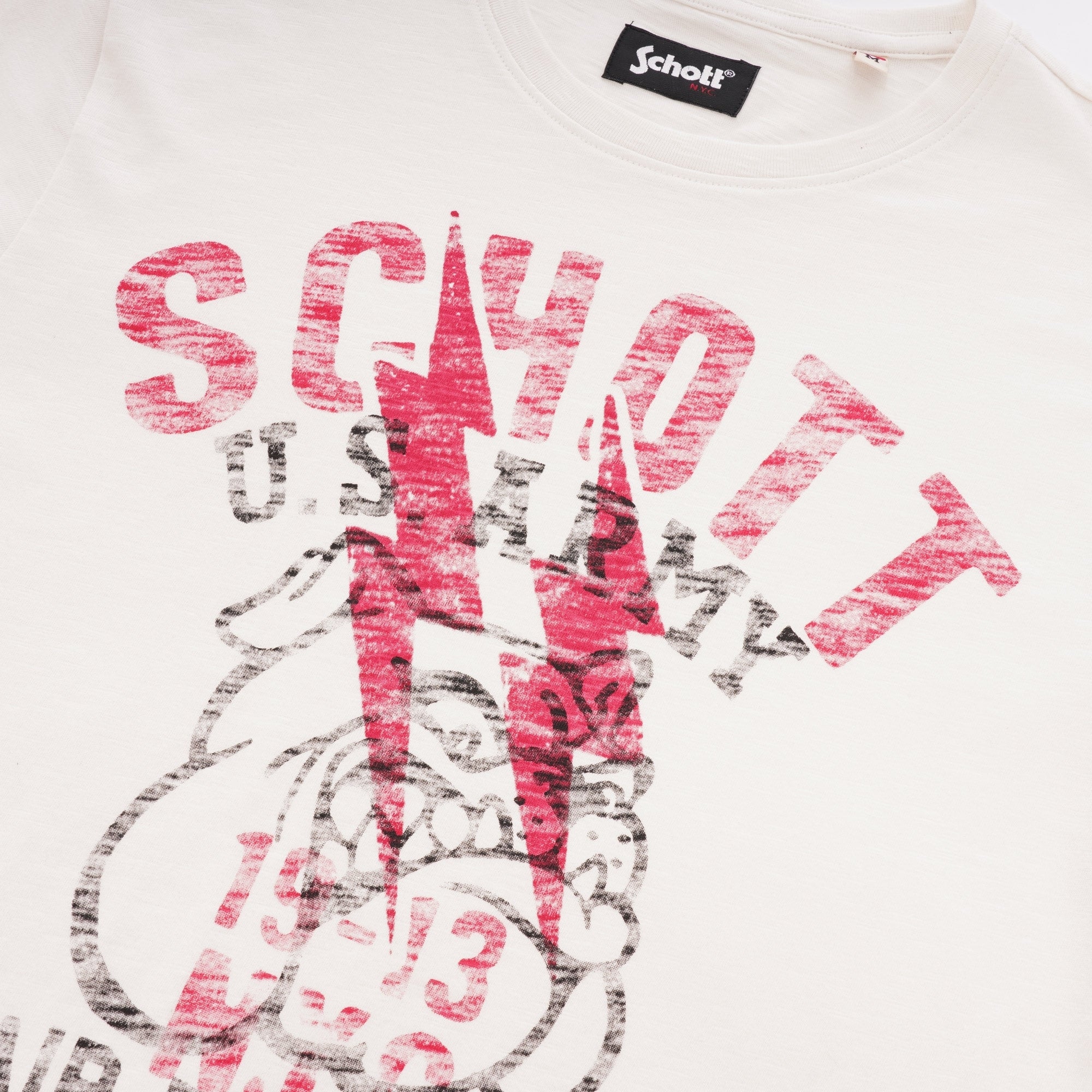 Schott NYC Original Drawing T-Shirt - White