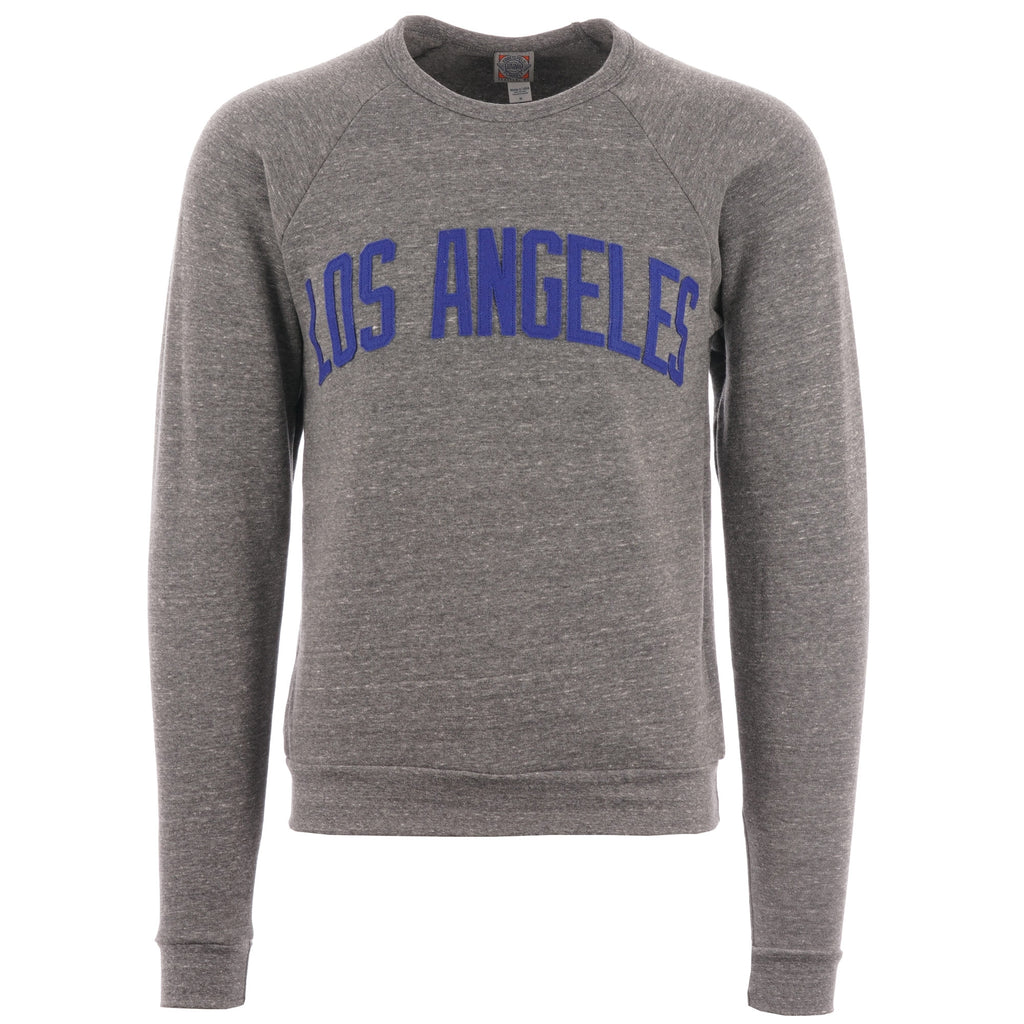 Ebbets Field Flannels Los Angeles Angels Crew Neck Sweatshirt - Grey