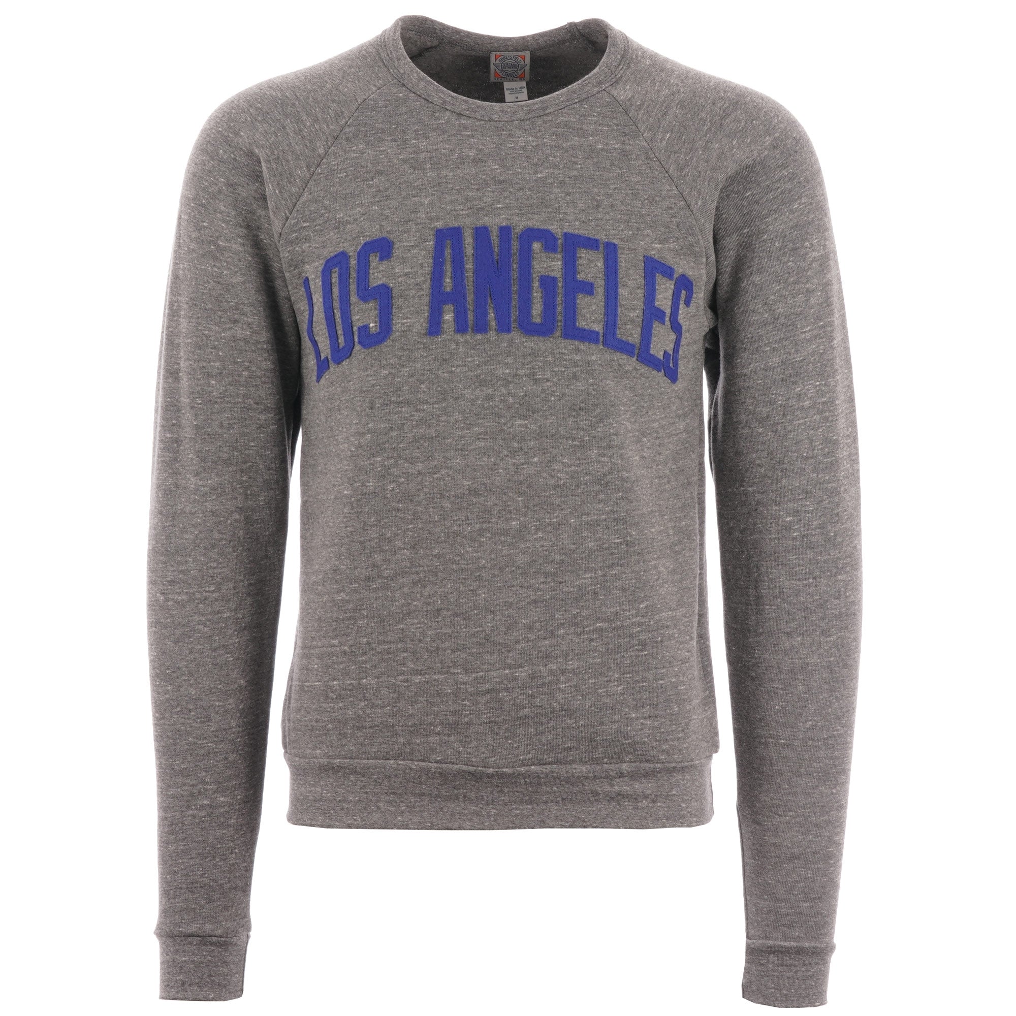 Ebbets Field Flannels Los Angeles Angels Crew Neck Sweatshirt - Grey