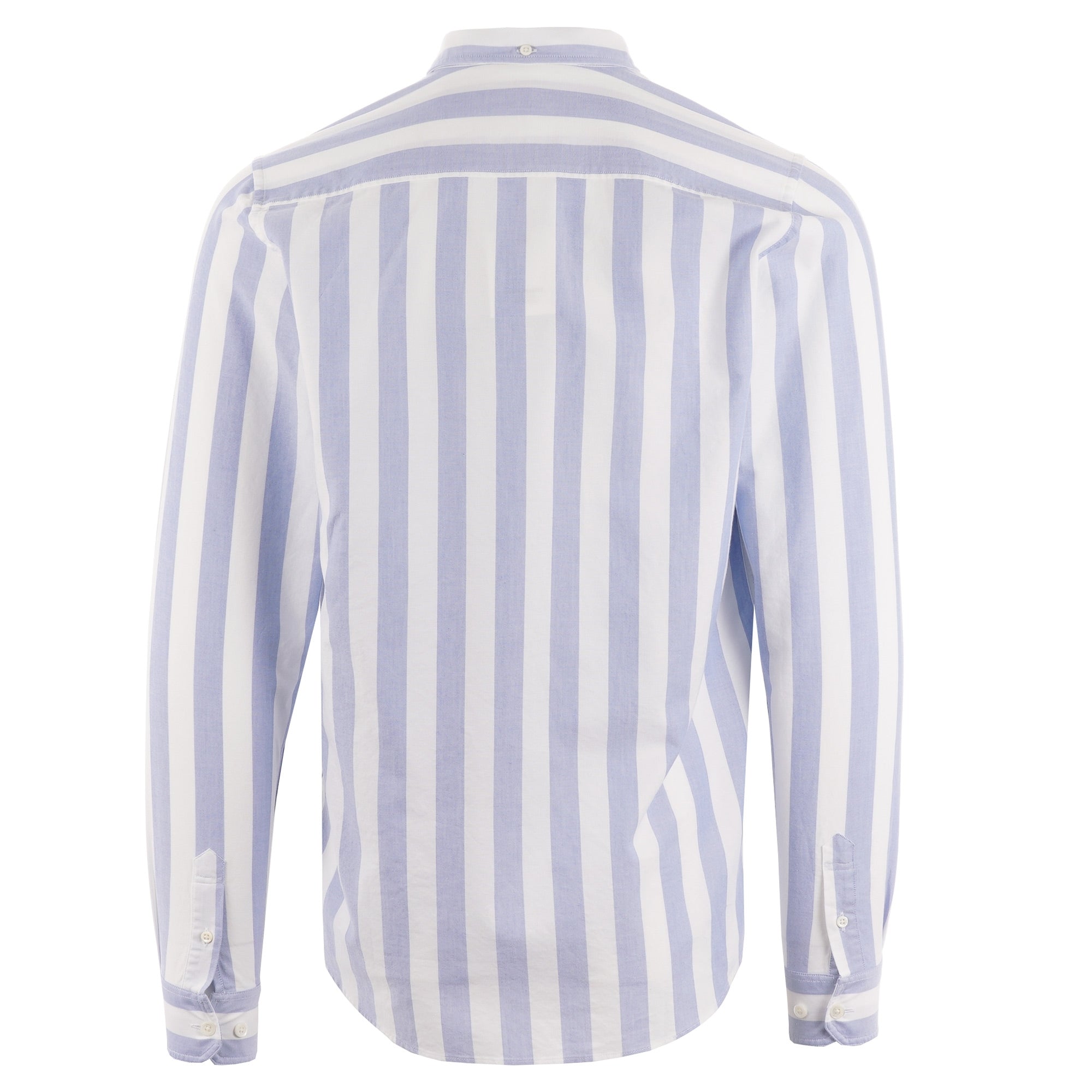 Norse Projects Anton Oxford Shirt - Pale Blue Wide Stripe