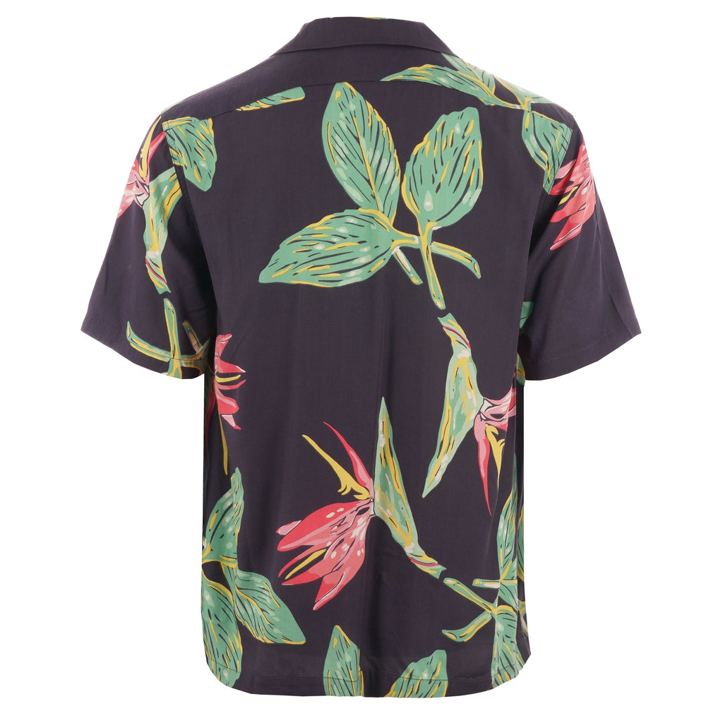 Edwin Resort Shirt - Ebony Birds of Paradise
